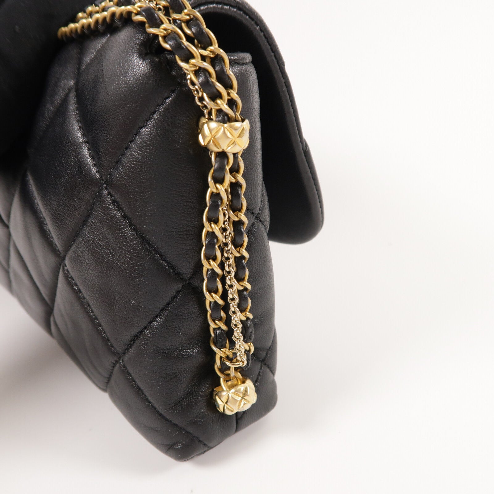CHANEL 羊皮皮革Flap Bag鏈帶肩背袋