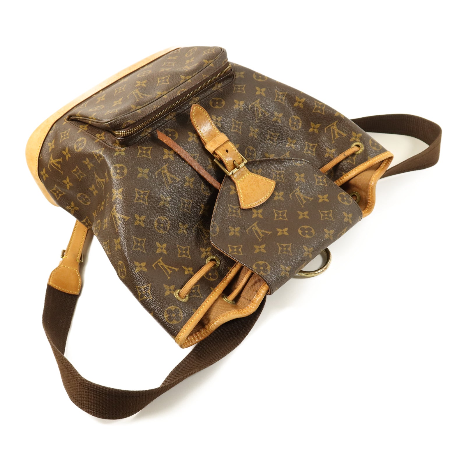 LOUIS VUITTON Monogram Montsouris GM金扣背包