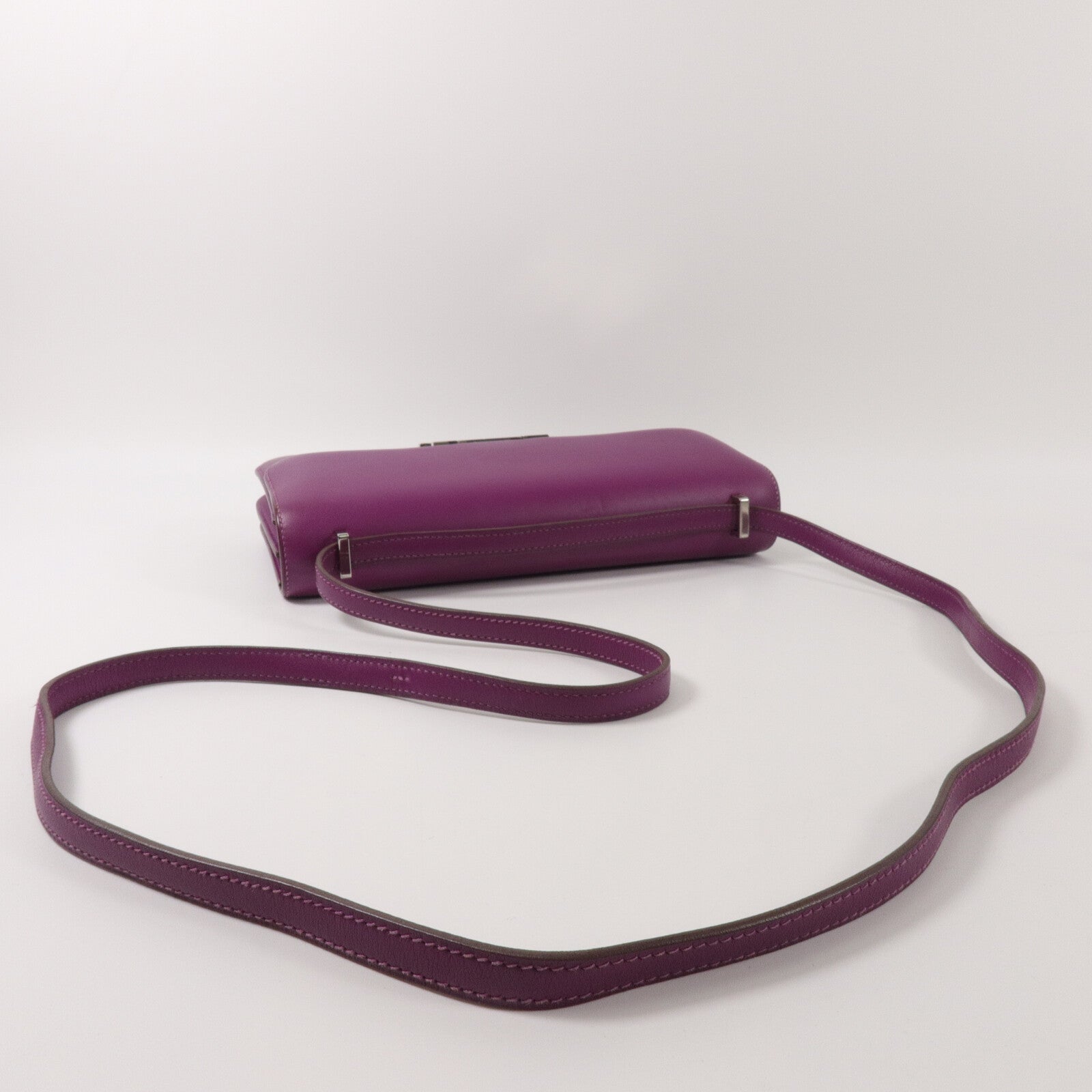 HERMES Swift皮革Constance Elan肩背袋Anemone