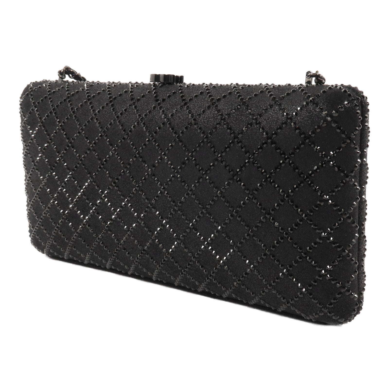 CHANEL 牛皮皮革Quilted Clutch鏈帶肩背袋