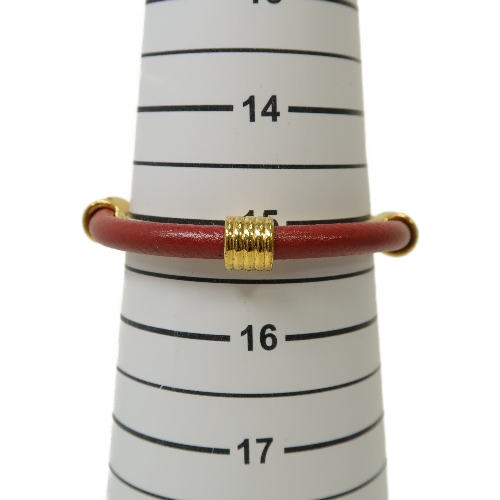 HERMES 金屬Bangle手鐲紅色/金色