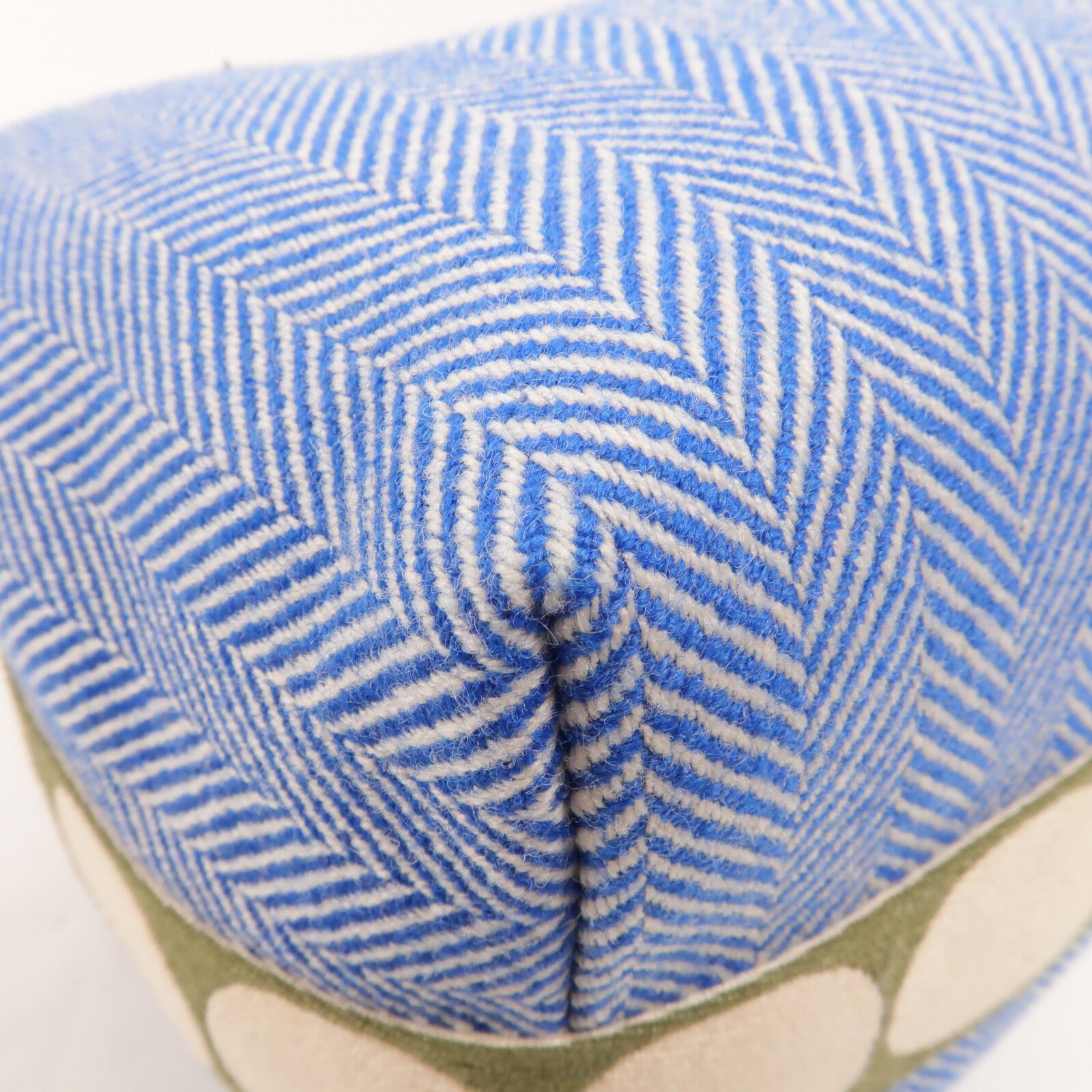 HERMES 帆布/羊毛Animaux Blocks Case GM手挽袋Bleu Gitane