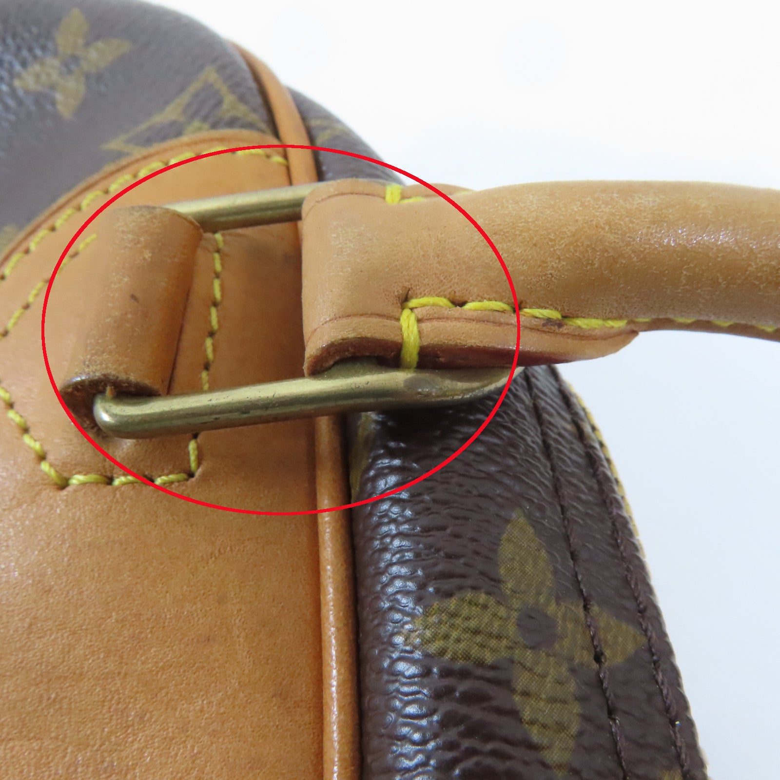 LOUIS VUITTON Monogram Trouville金扣手挽袋啡色