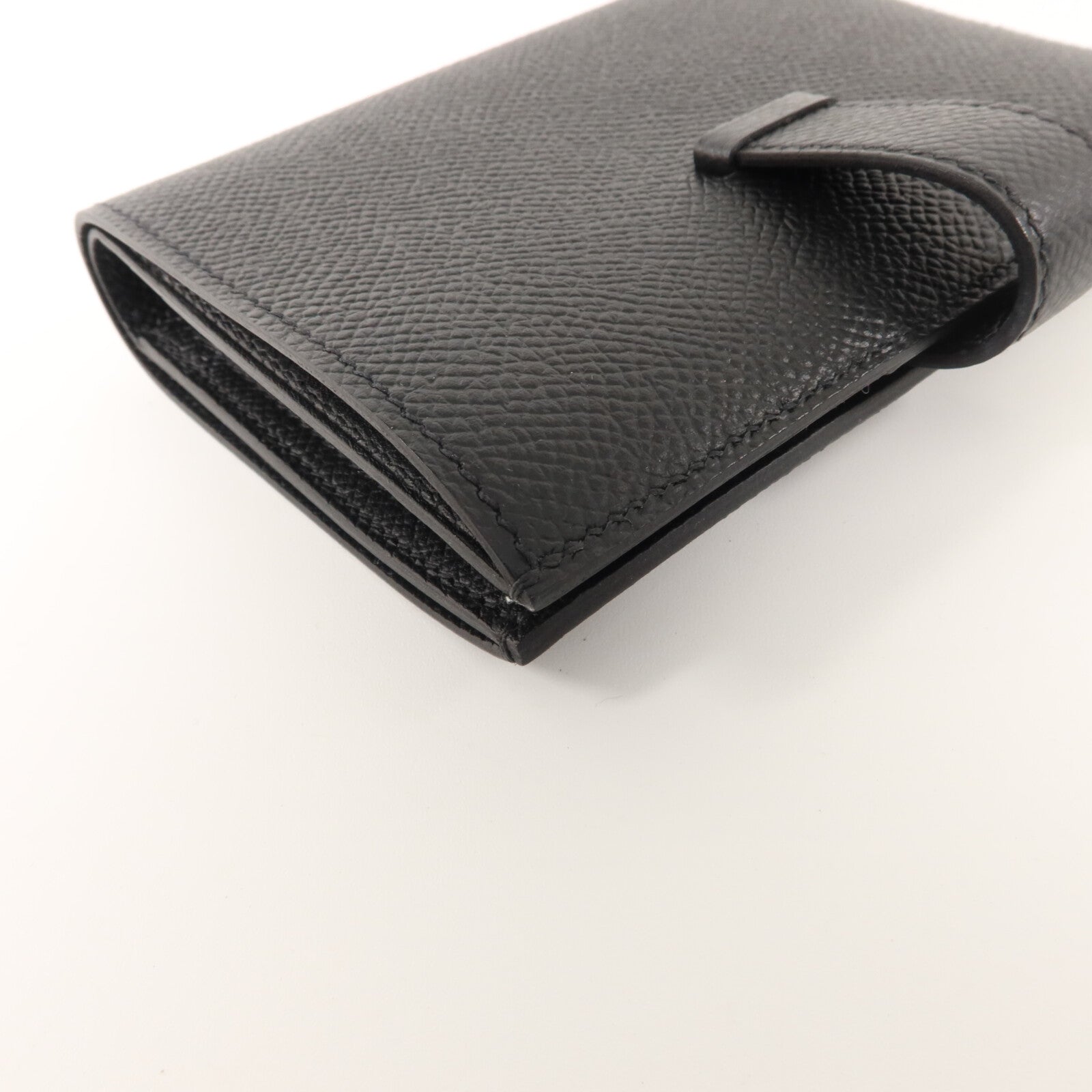 HERMES Epsom皮革Bearn Compact Wallet錢包Noir