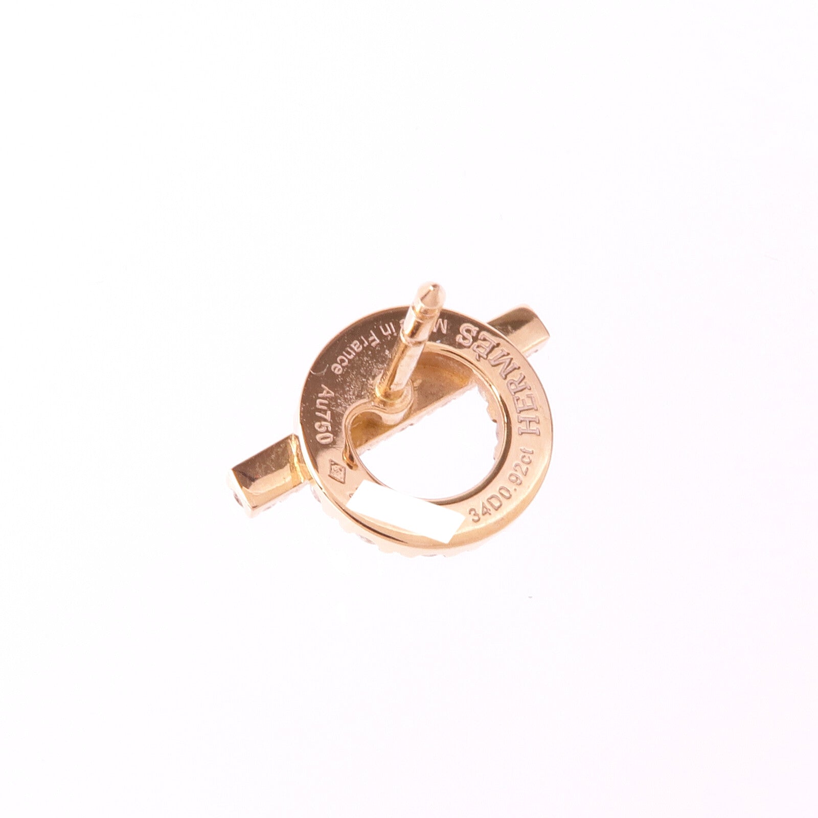 HERMES 【激減優惠】18K玫瑰金Finesse Diamond Earrings鑽石耳環