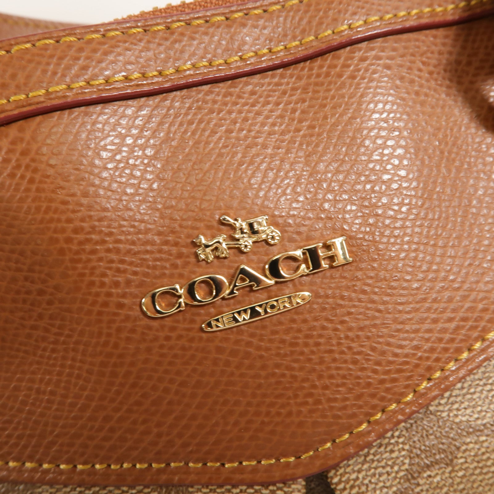 COACH 塗層帆布2Way Shoulder手挽肩背兩用袋