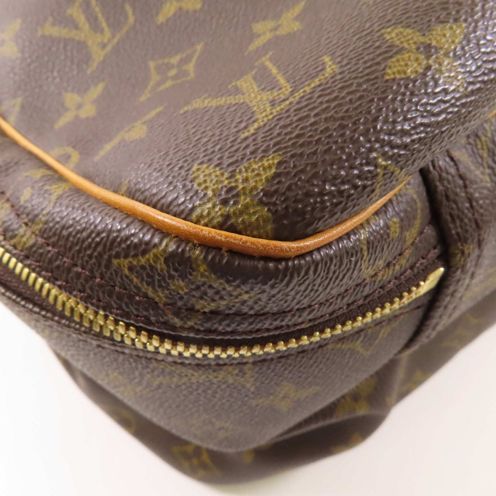 LOUIS VUITTON LV GHW Alize 24H 2 Way Shoulder Boston Bag M41399 Monogram Brown