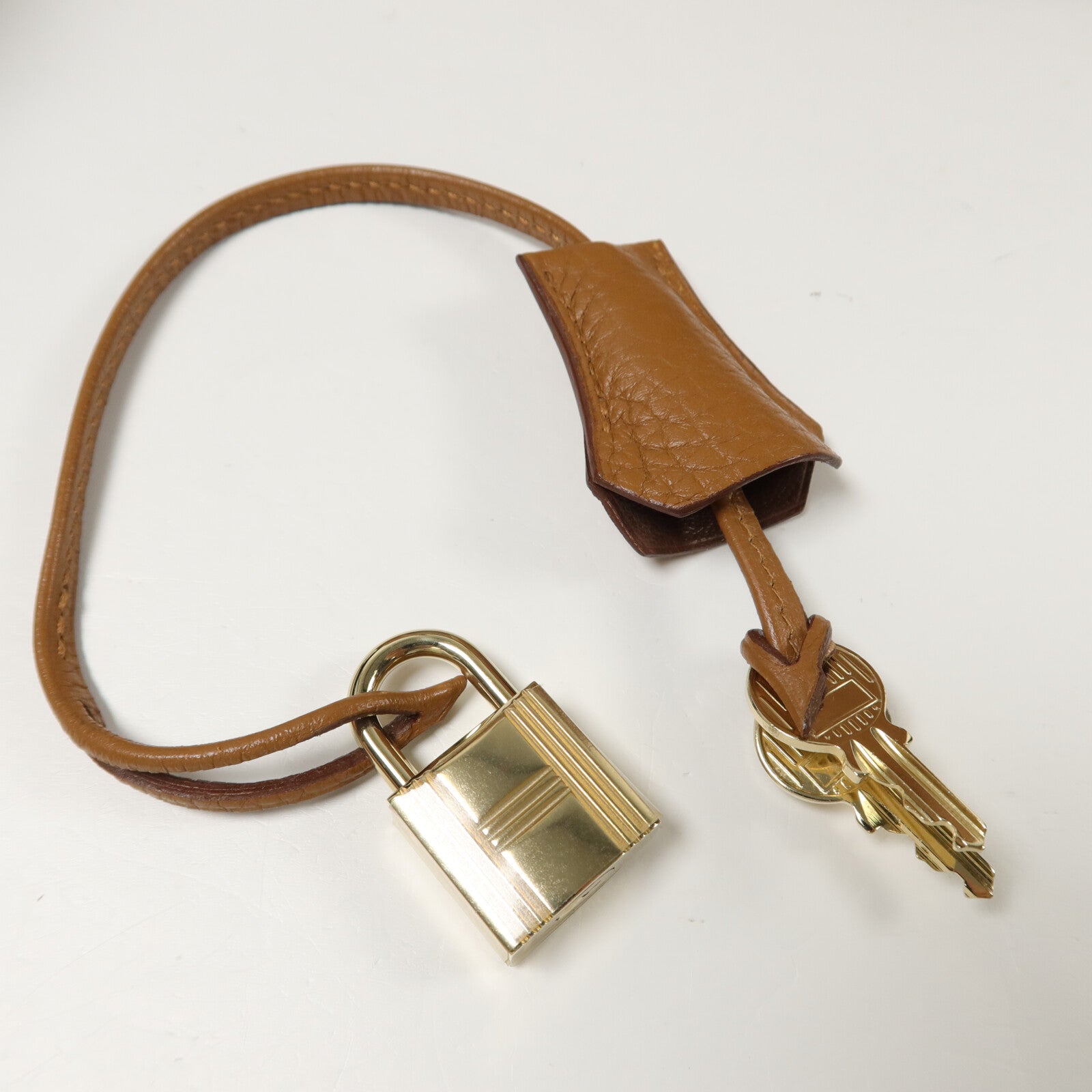HERMES Clemence皮革/Lizard皮革Birkin 35手挽袋Gold/Marron