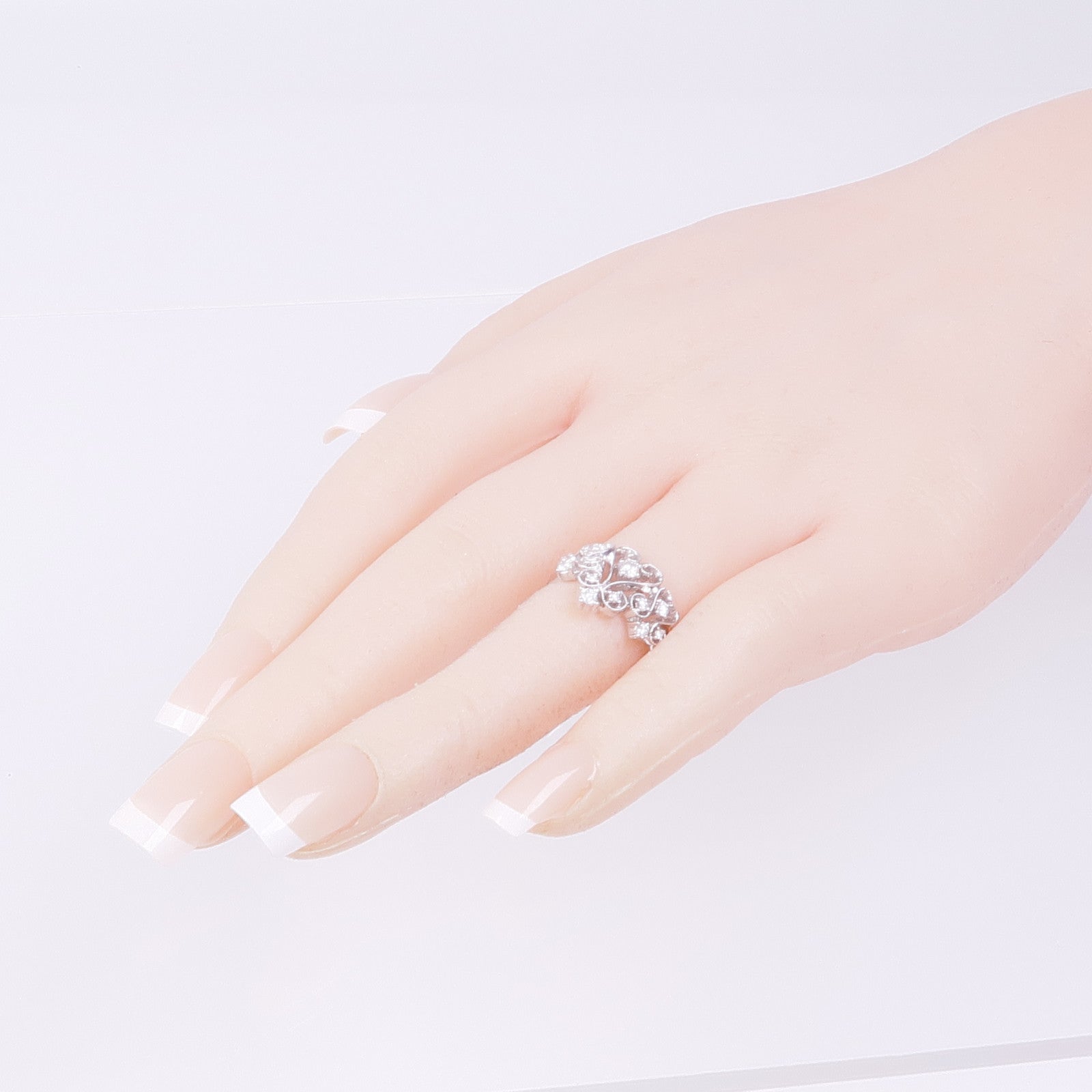 JEWELRY 【激減優惠】18K白金Diamond Ring鑽石戒指US#5.5