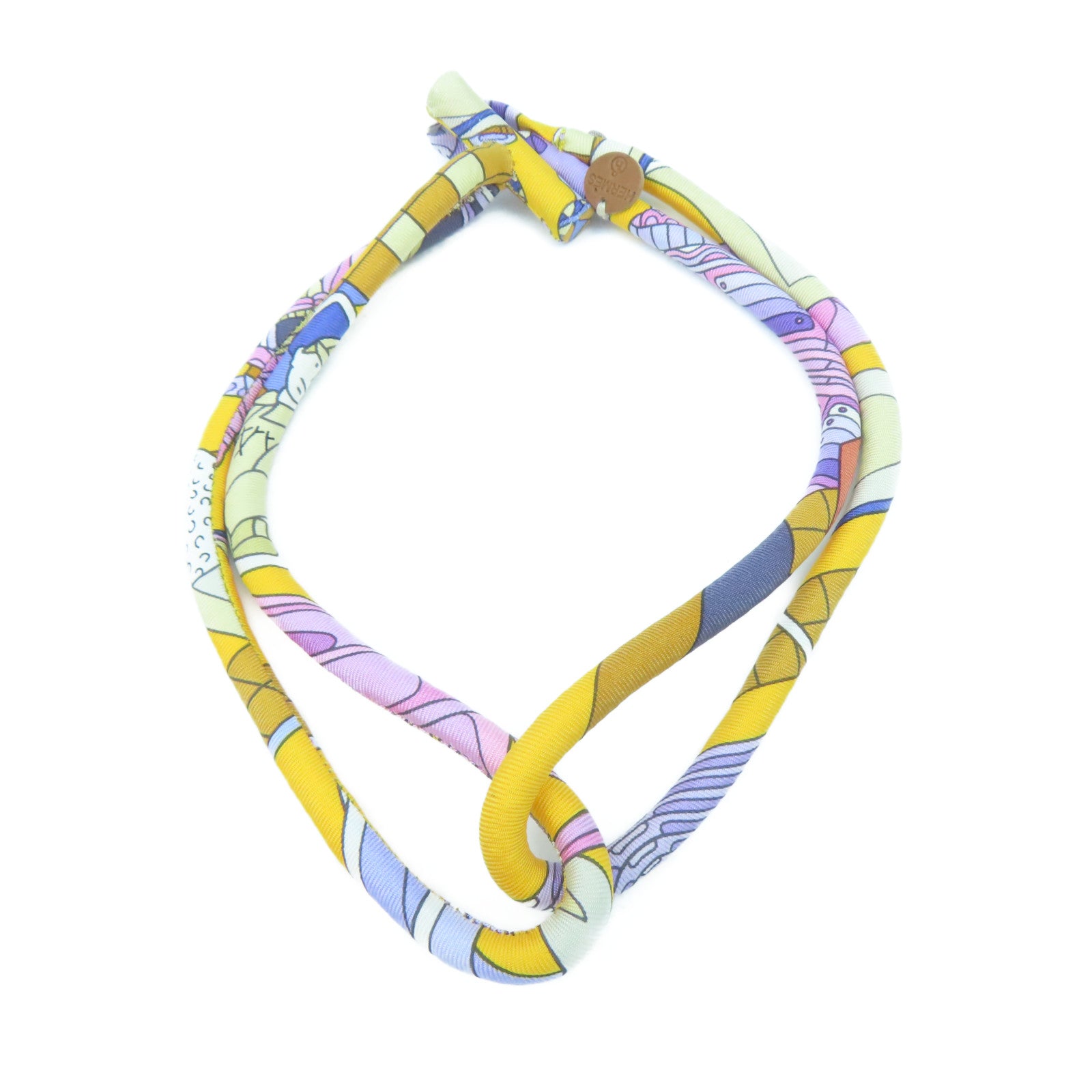 HERMES 【激減優惠】絲質Necklace項鍊橙色/粉紅色/紫色/啡色#40cm