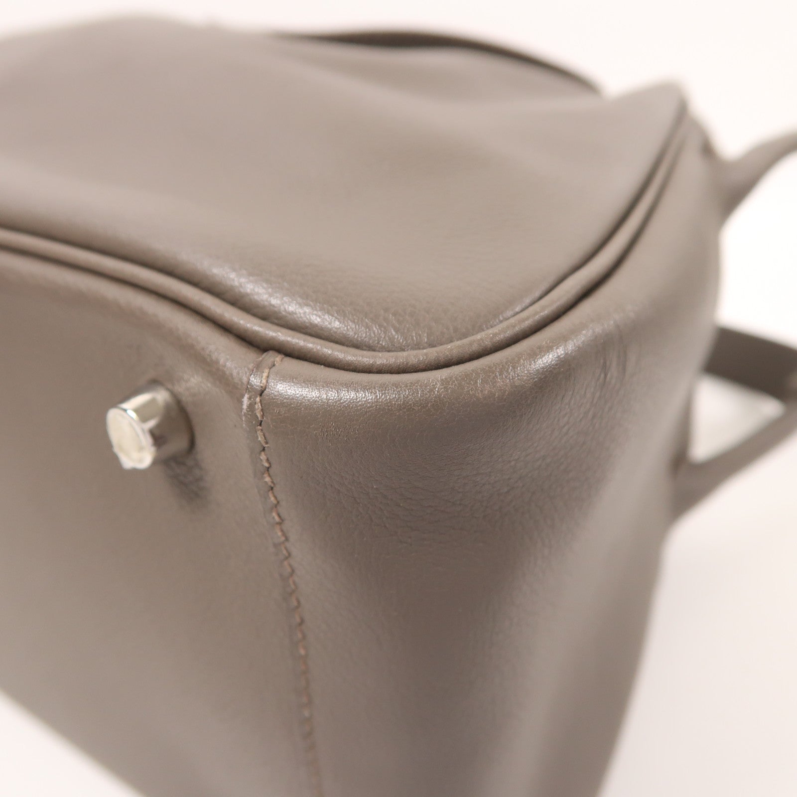 HERMES Evercolor皮革Lindy 30銀扣手挽肩背兩用袋