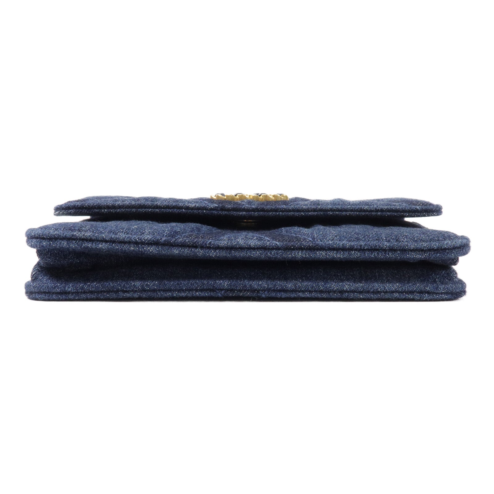 CHANEL 牛仔布19 Wallet On Chain鏈帶手挽肩背兩用袋