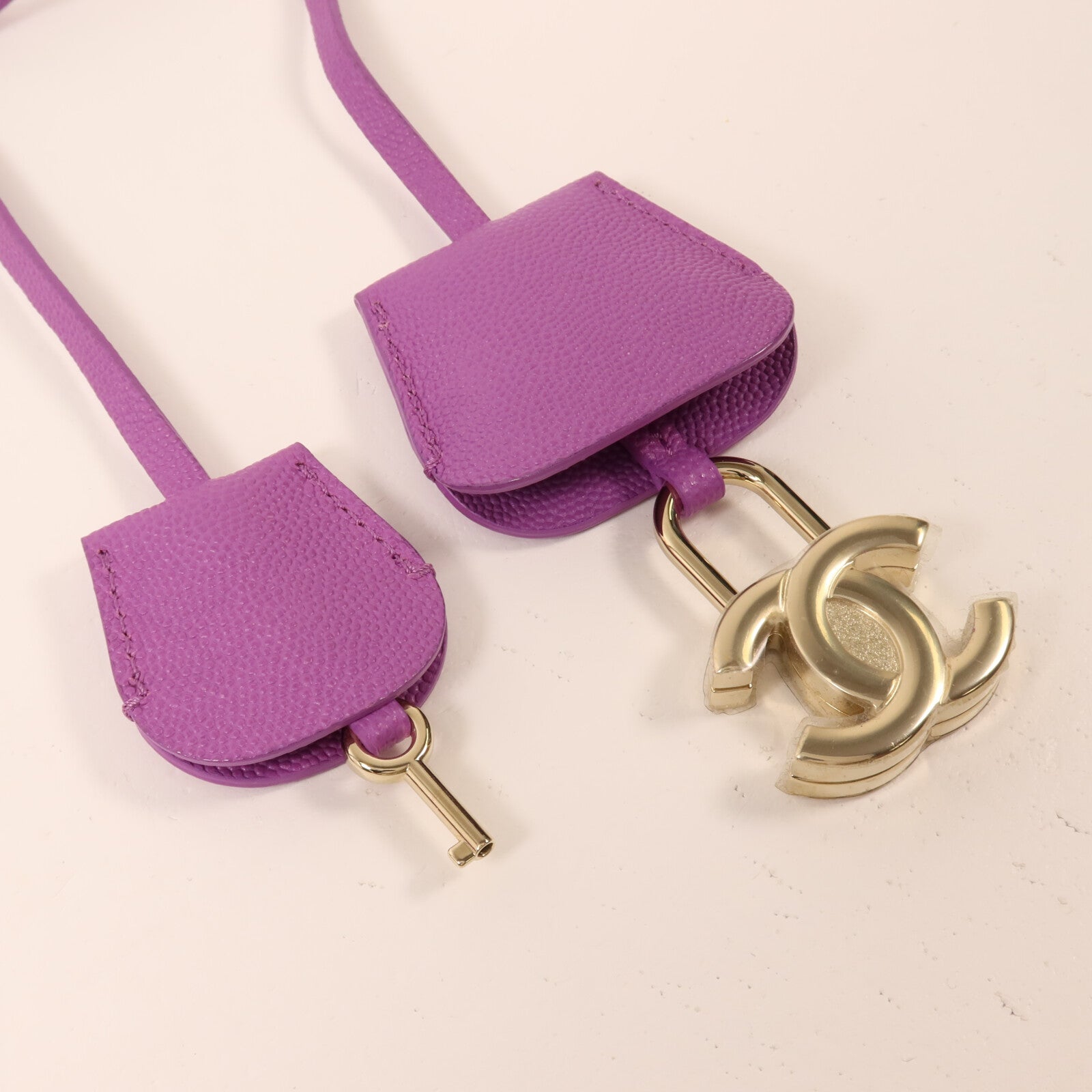 CHANEL 牛皮皮革Vanity Case鏈帶手挽肩背兩用袋