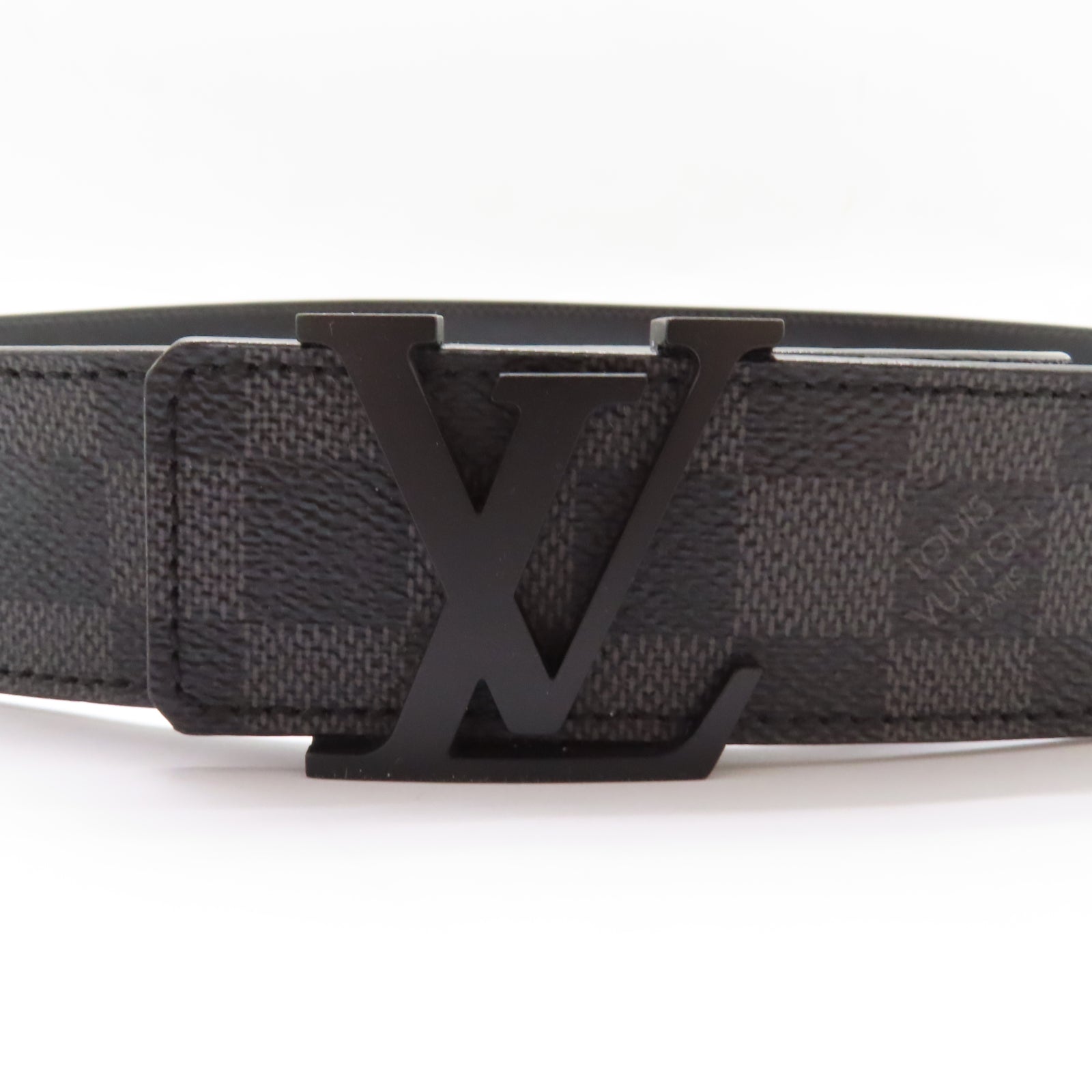 LOUIS VUITTON Damier Graphite Belt 95cm皮帶黑色