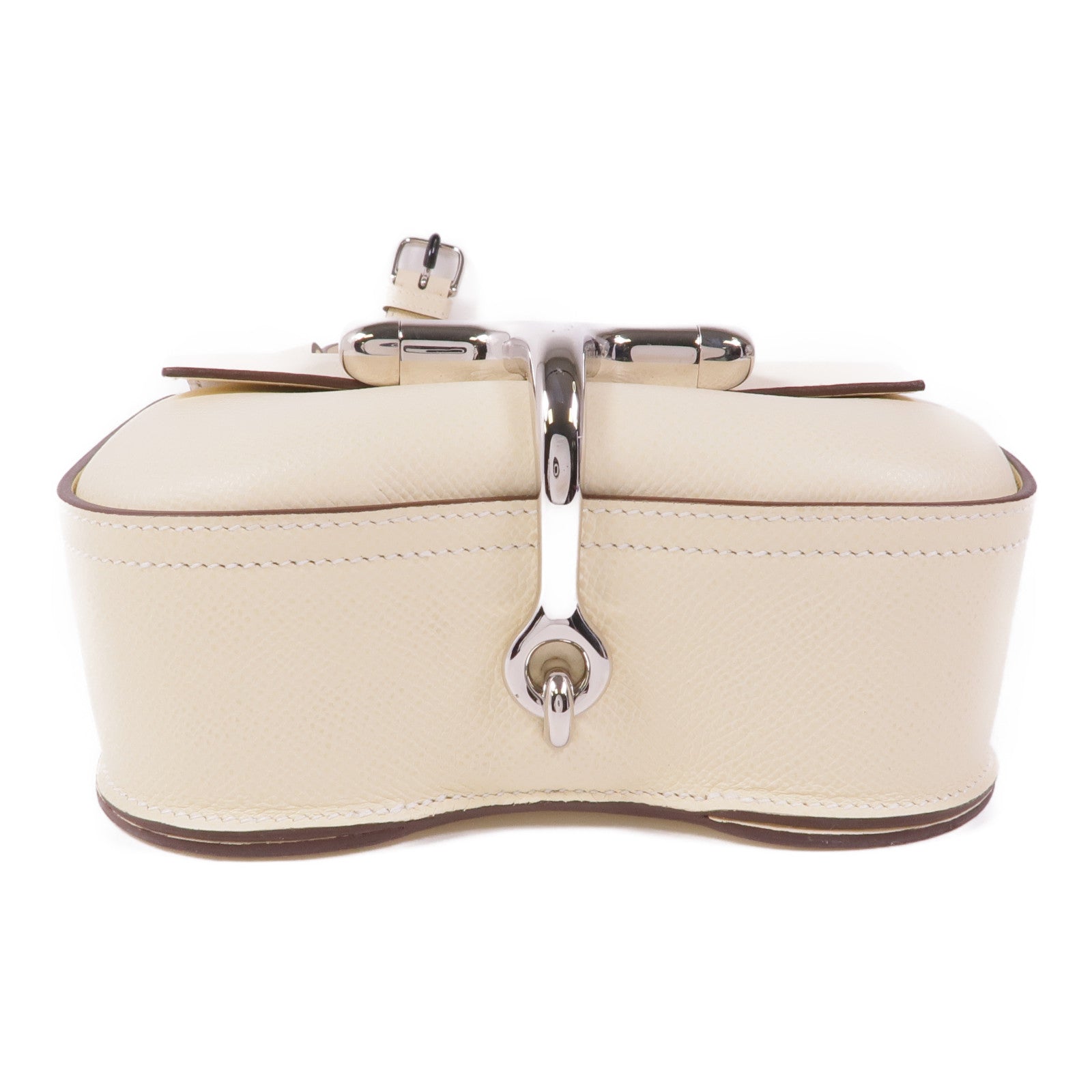 HERMES Epsom皮革Della Cavalleria Mini銀扣肩背袋