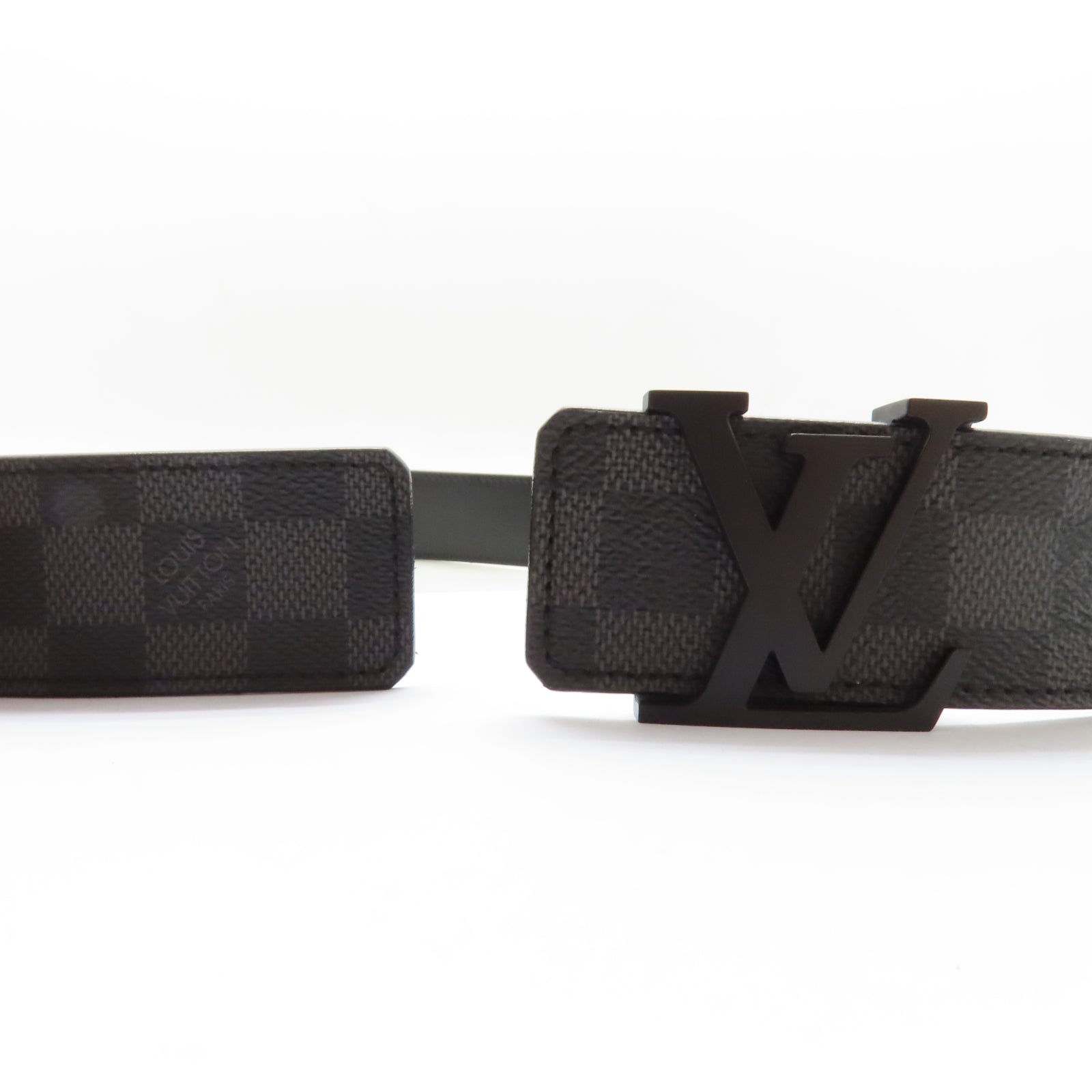 LOUIS VUITTON Damier Graphite Belt 95cm皮帶黑色