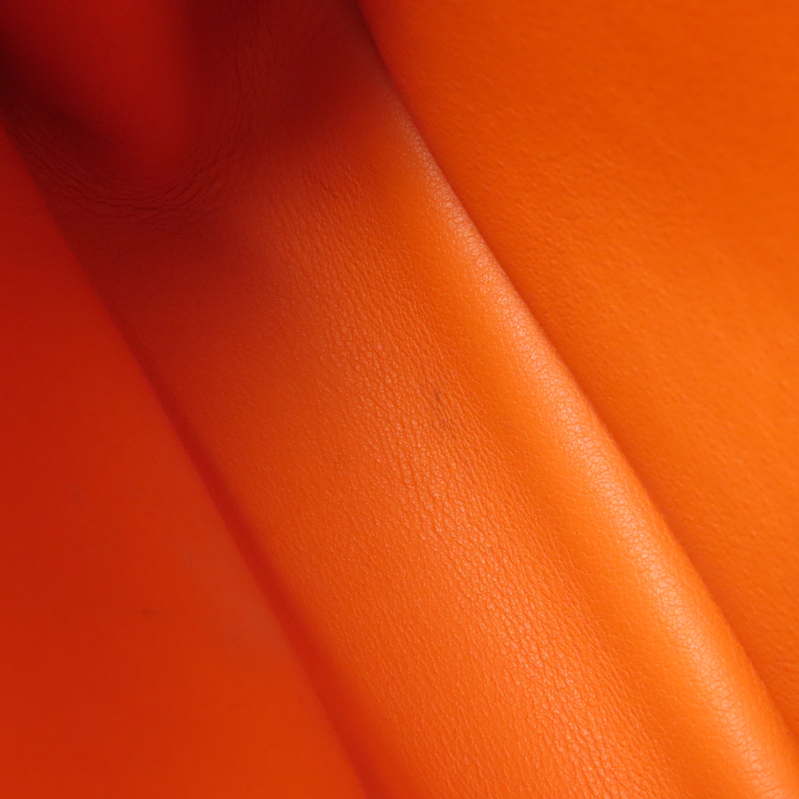 HERMES PHW Mini Halzan Shoulder Bag Swift Leather Oange