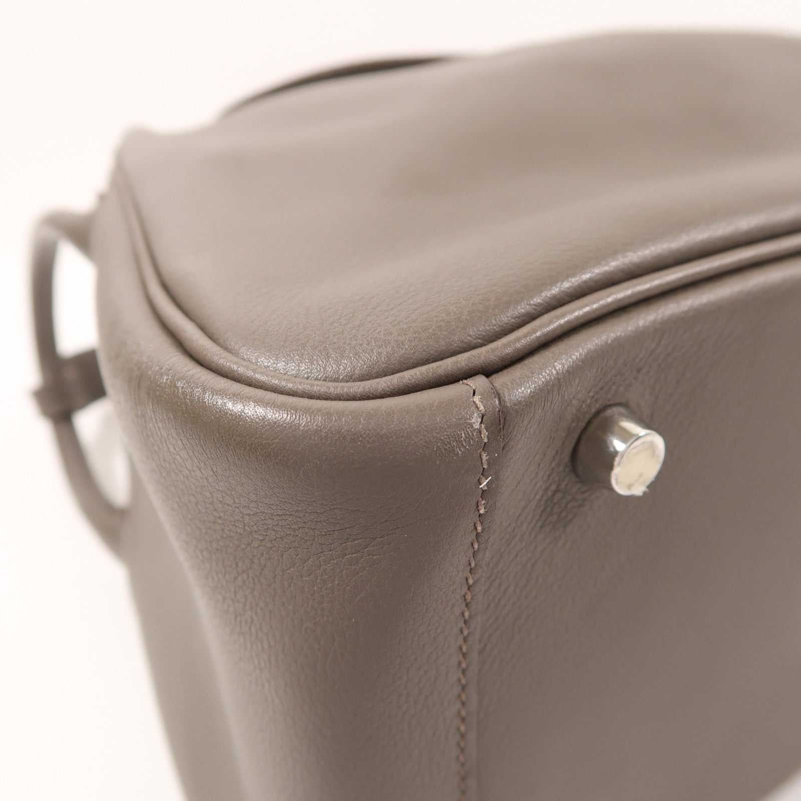 HERMES Evercolor皮革Lindy 30銀扣手挽肩背兩用袋