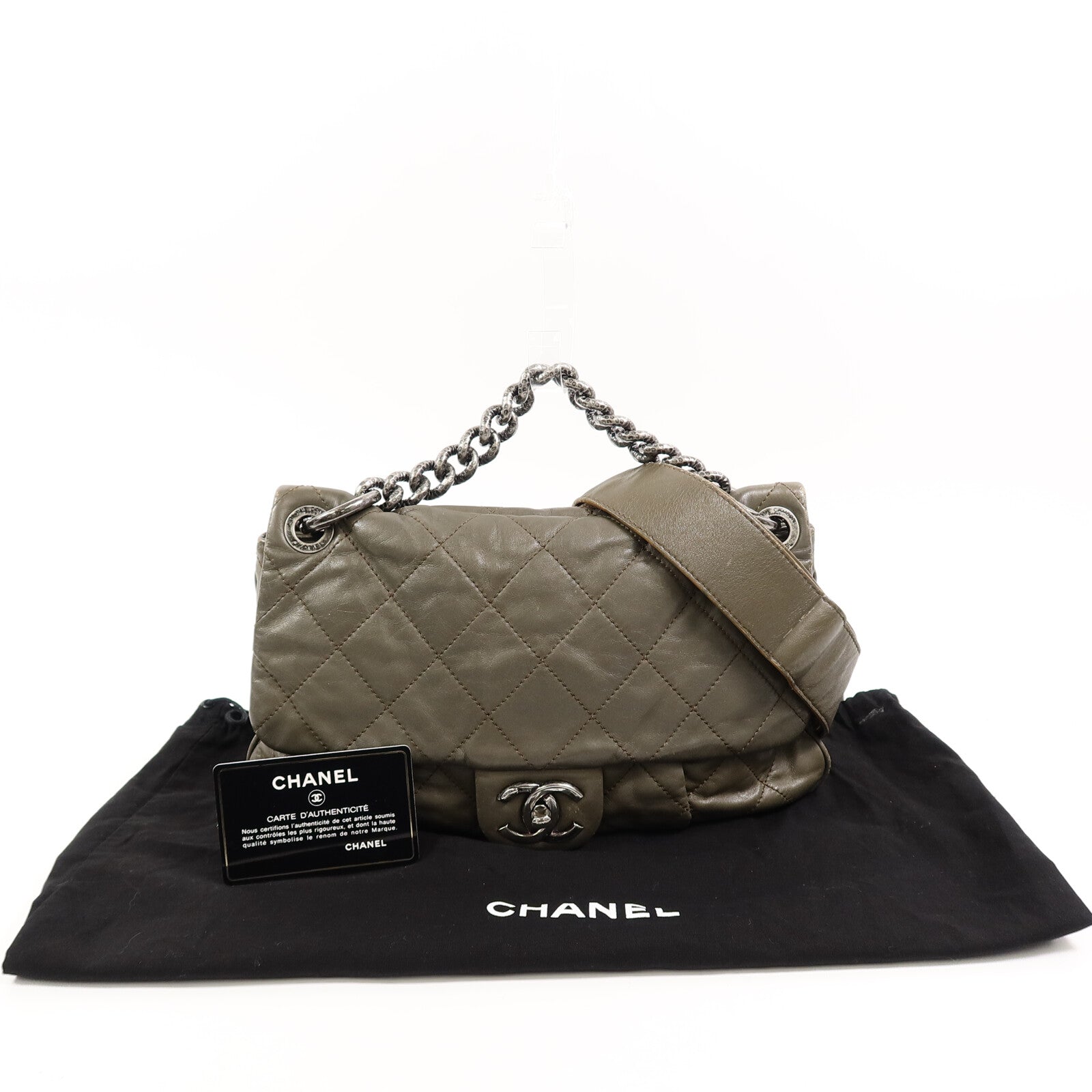 CHANEL 羊皮皮革Shoulder Bag手挽肩背兩用袋