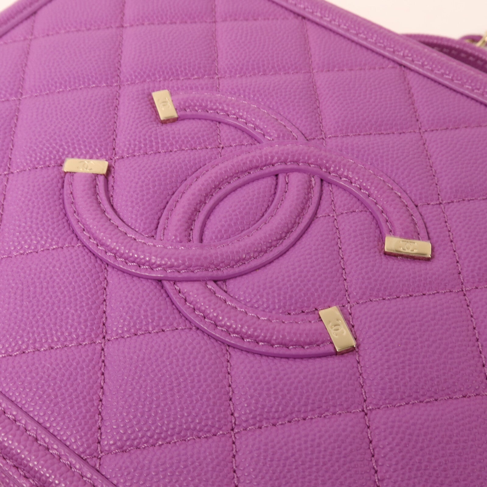 CHANEL 牛皮皮革Vanity Case鏈帶手挽肩背兩用袋