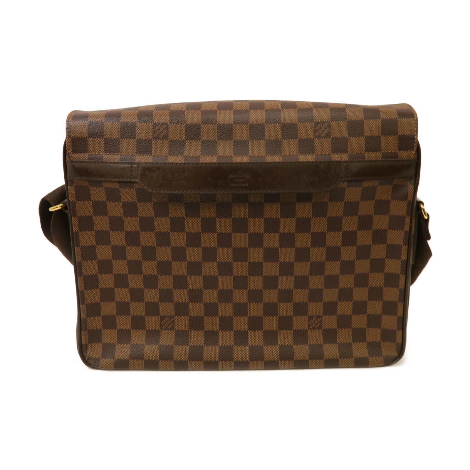 LOUIS VUITTON 【激減優惠】Damier Shelton GM金扣肩背袋啡色