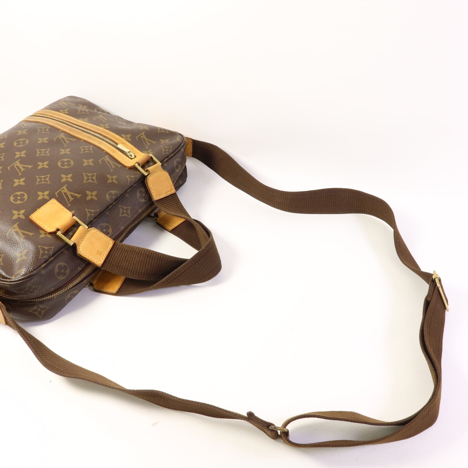 LOUIS VUITTON Monogram Sac Bosphore金扣手挽肩背兩用袋