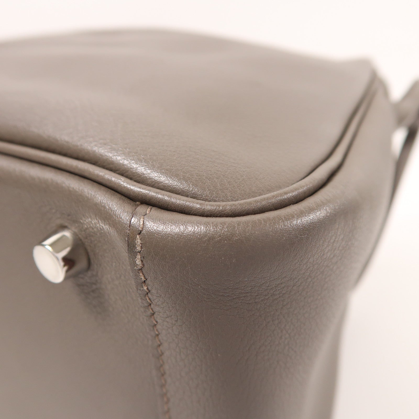 HERMES Evercolor皮革Lindy 30銀扣手挽肩背兩用袋