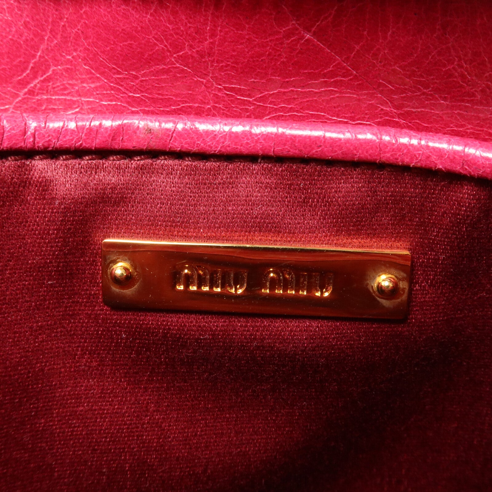 Miu Miu 牛皮皮革Shoulder Bag肩背袋
