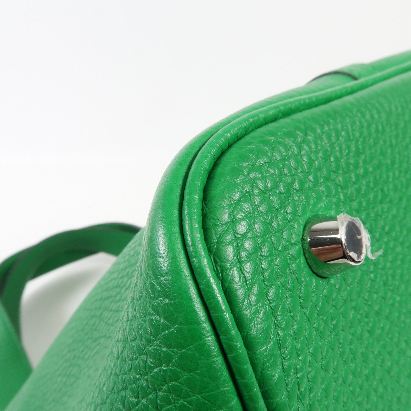 HERMES Clemence皮革Picotin MM銀扣手挽袋