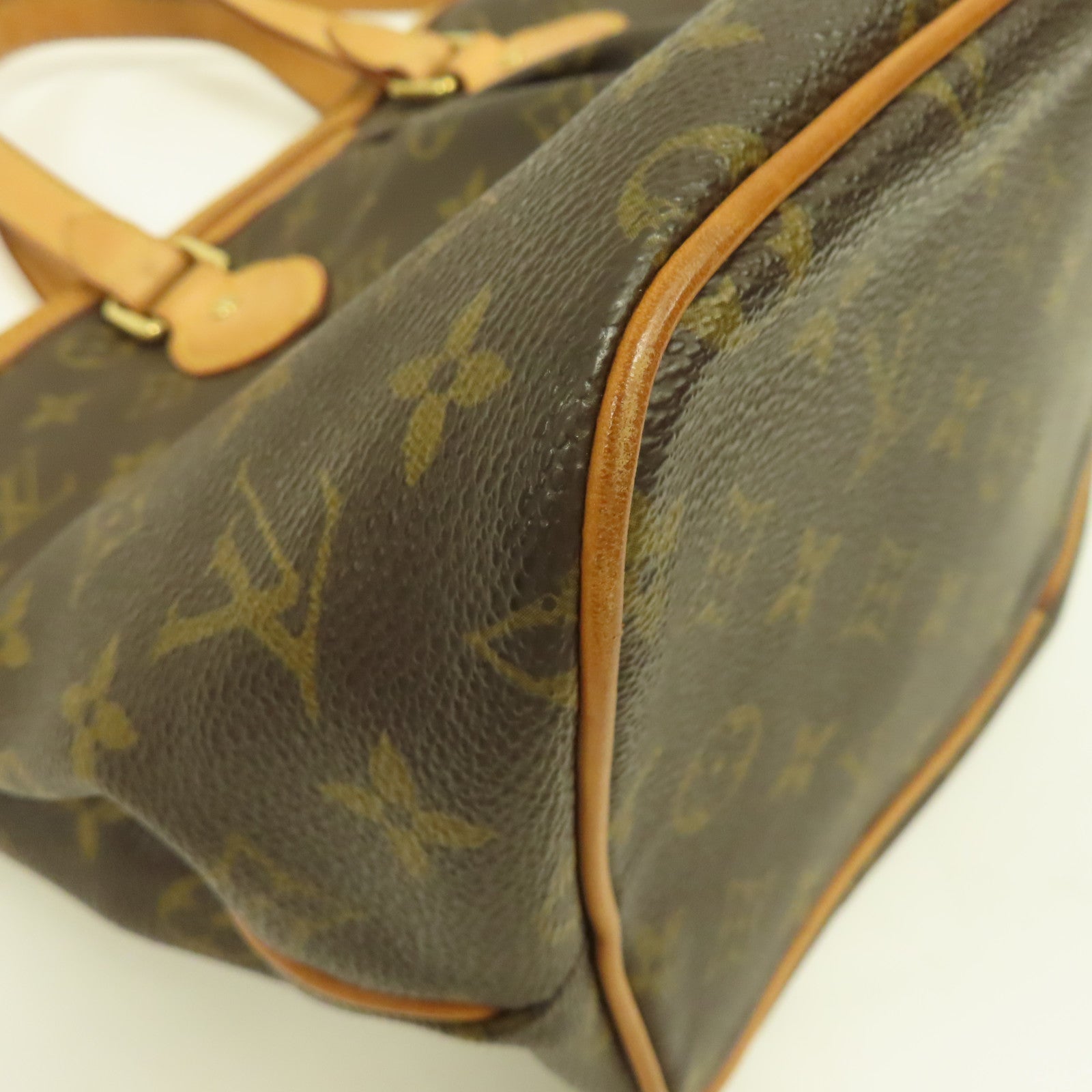 LOUIS VUITTON Monogram Palermo PM金扣手挽肩背兩用袋啡色