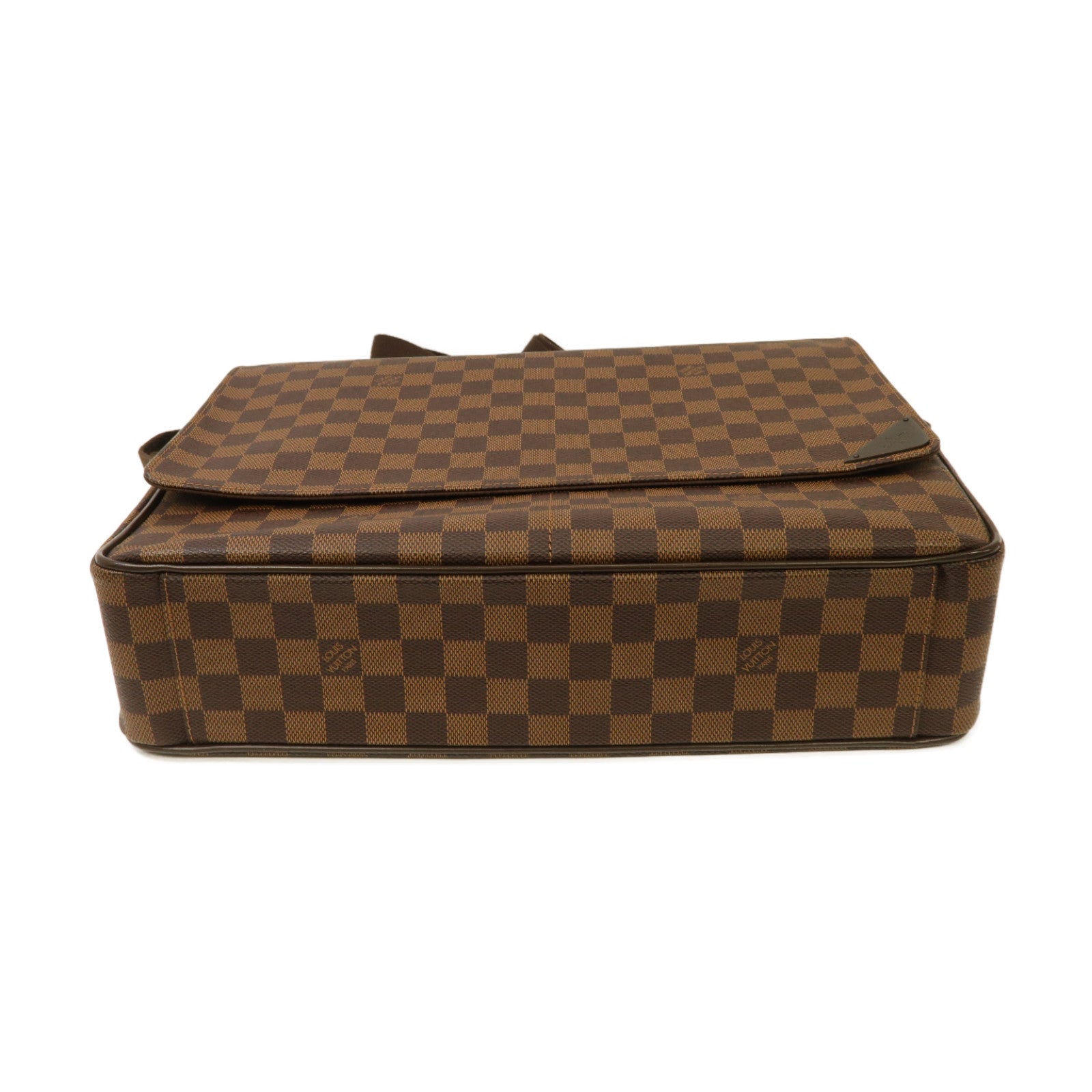 LOUIS VUITTON 【激減優惠】Damier Shelton GM金扣肩背袋啡色