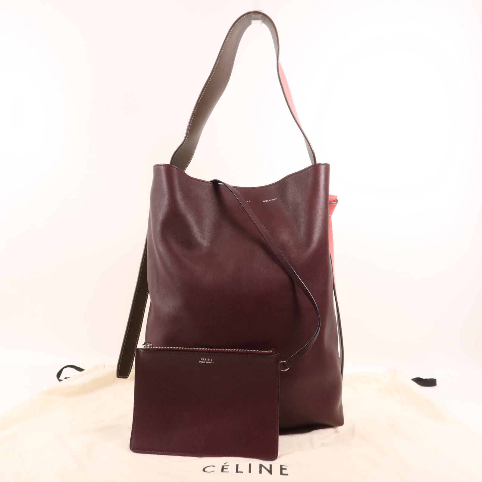 CELINE 牛皮皮革Tote Bag肩背袋