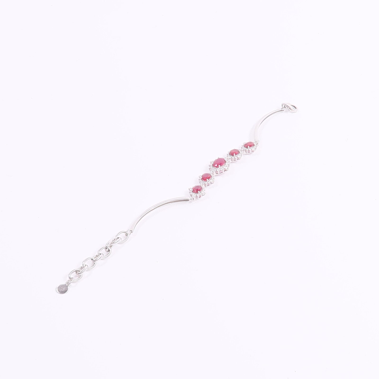 JEWELRY 18K白金Ruby Diamond Bracelet紅寶石/鑽石手鏈