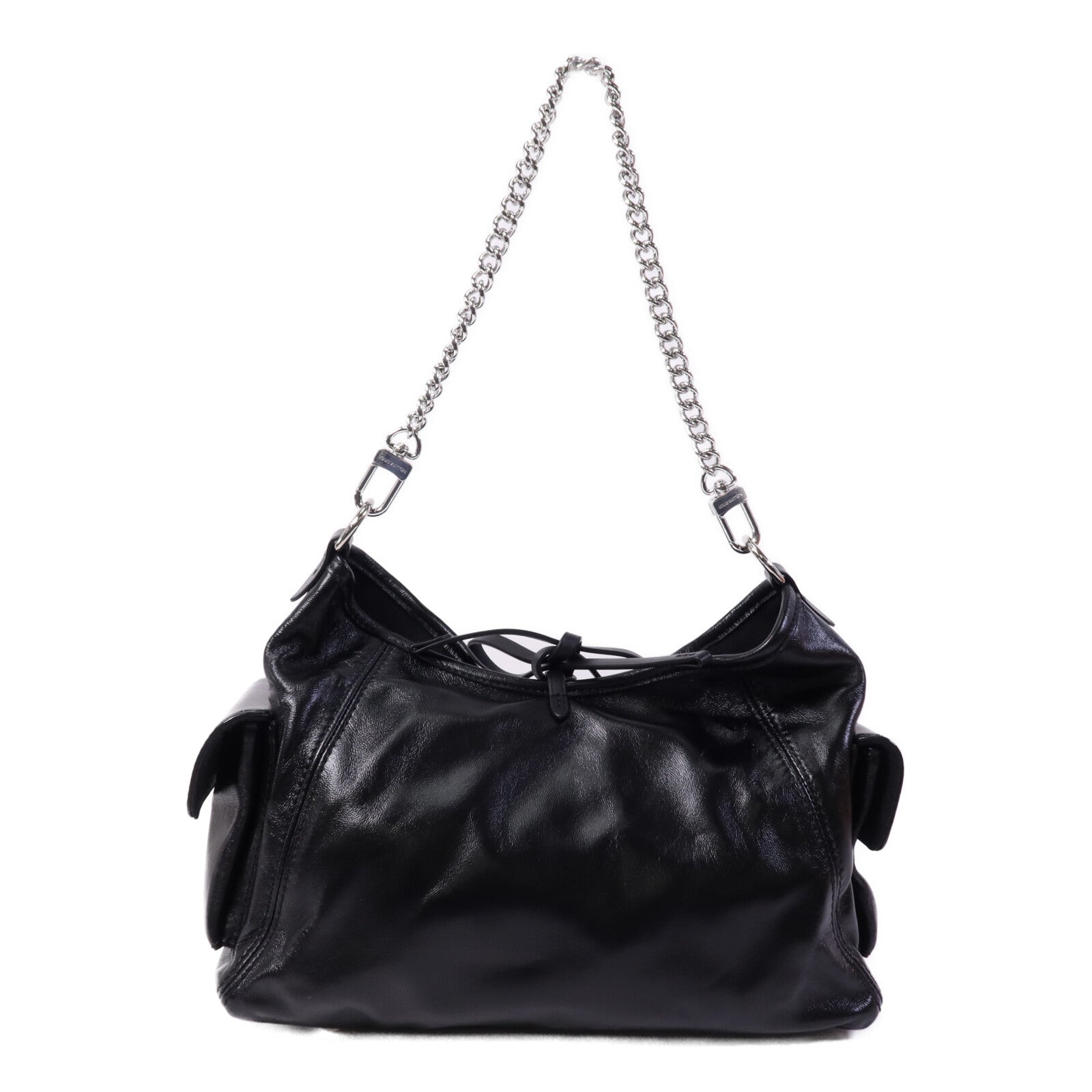 LOUIS VUITTON 羊皮皮革Carry All Vibe PM銀扣手挽肩背兩用袋