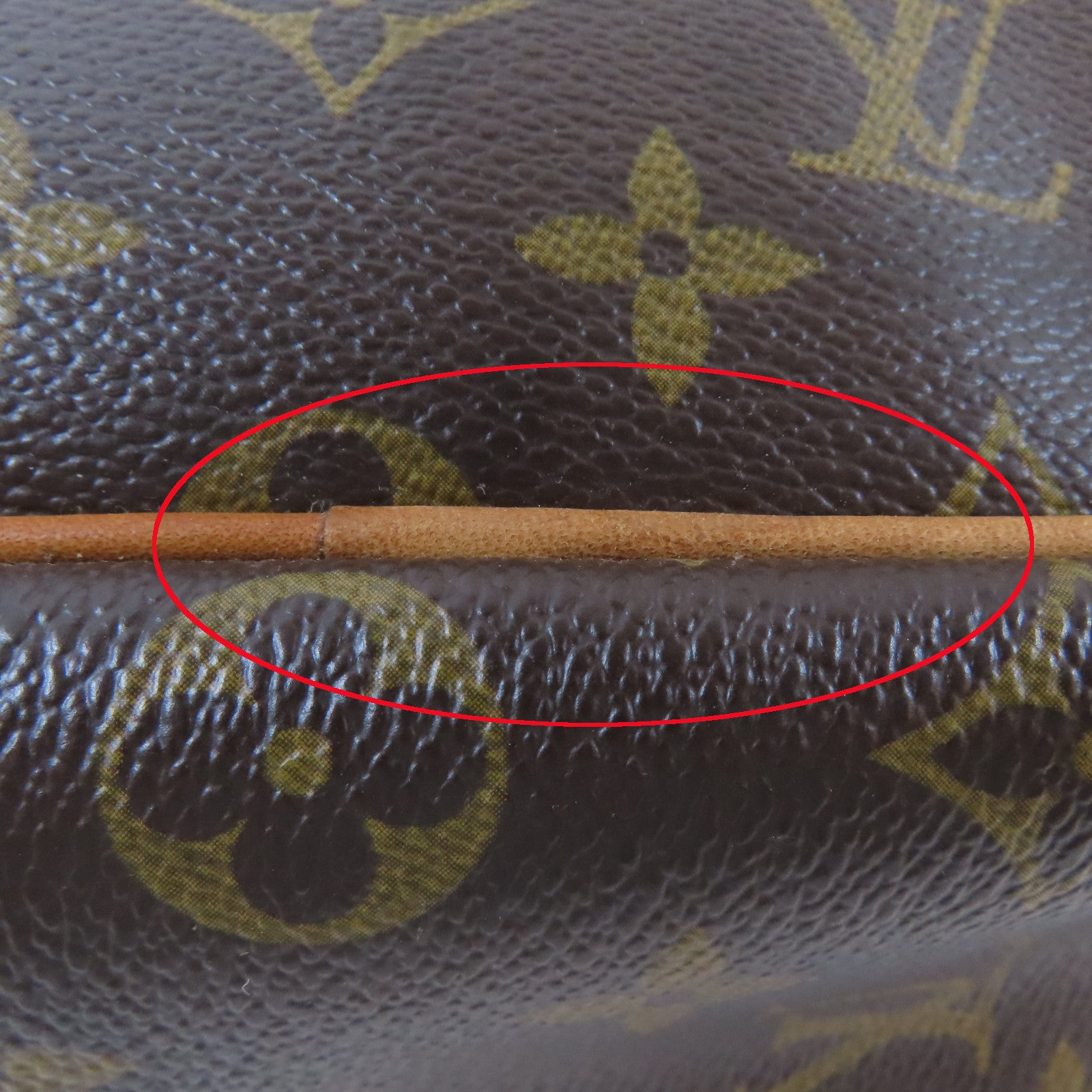 LOUIS VUITTON Monogram Trouville金扣手挽袋啡色