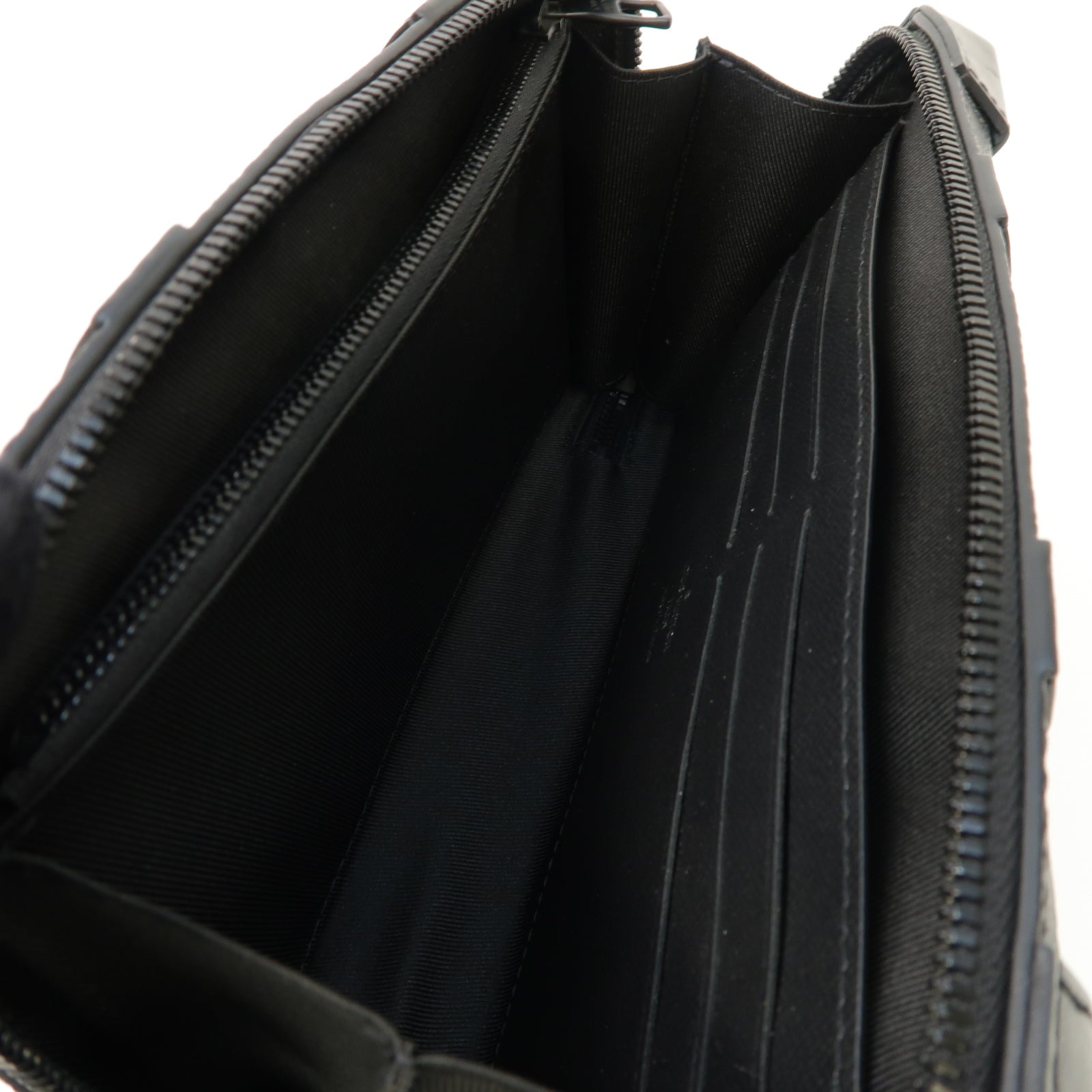 LOUIS VUITTON Monogram Eclipse Soft Trunk Wallet肩背袋黑色