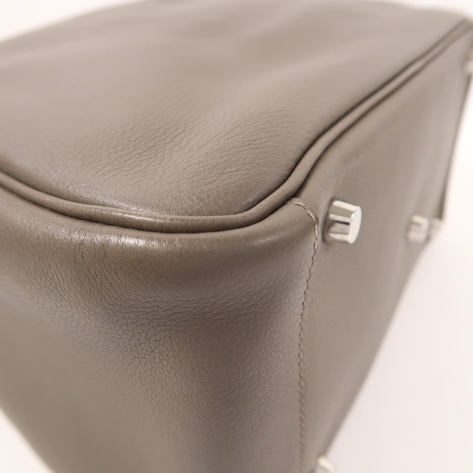 HERMES Evercolor皮革Lindy 30銀扣手挽肩背兩用袋