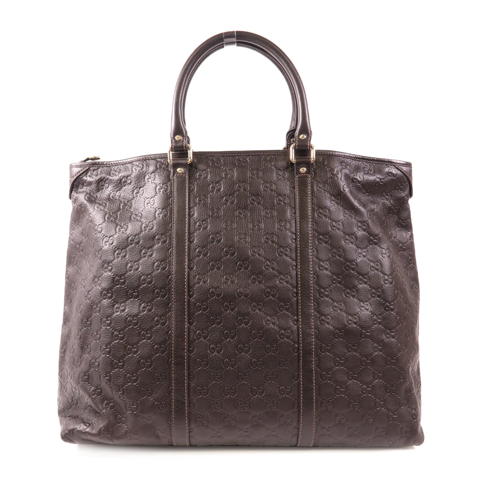 GUCCI 牛皮皮革Tote Bag金扣手挽袋