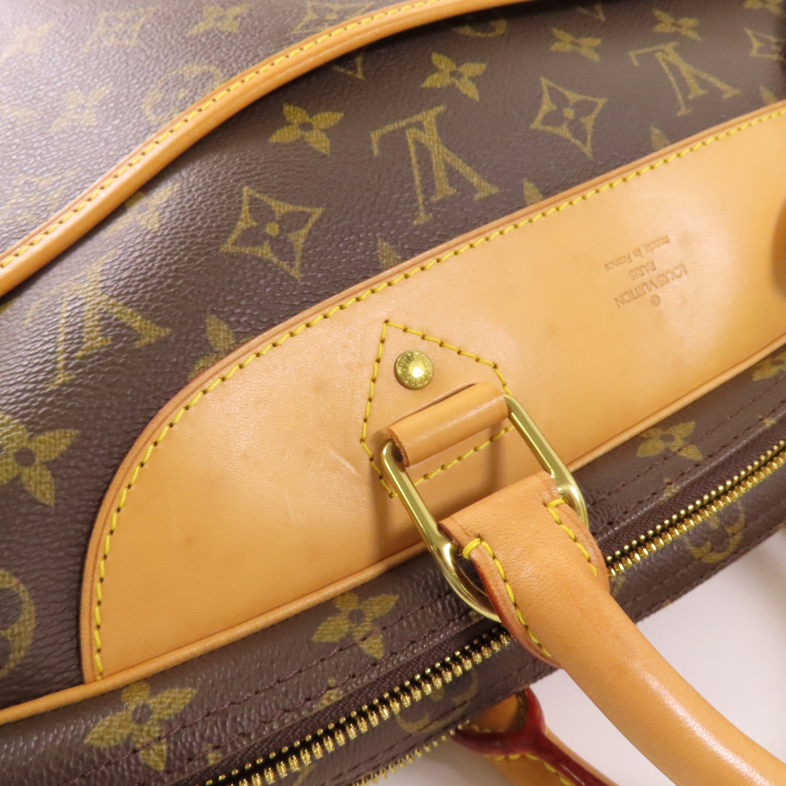 LOUIS VUITTON LV GHW Alize 24H 2 Way Shoulder Boston Bag M41399 Monogram Brown