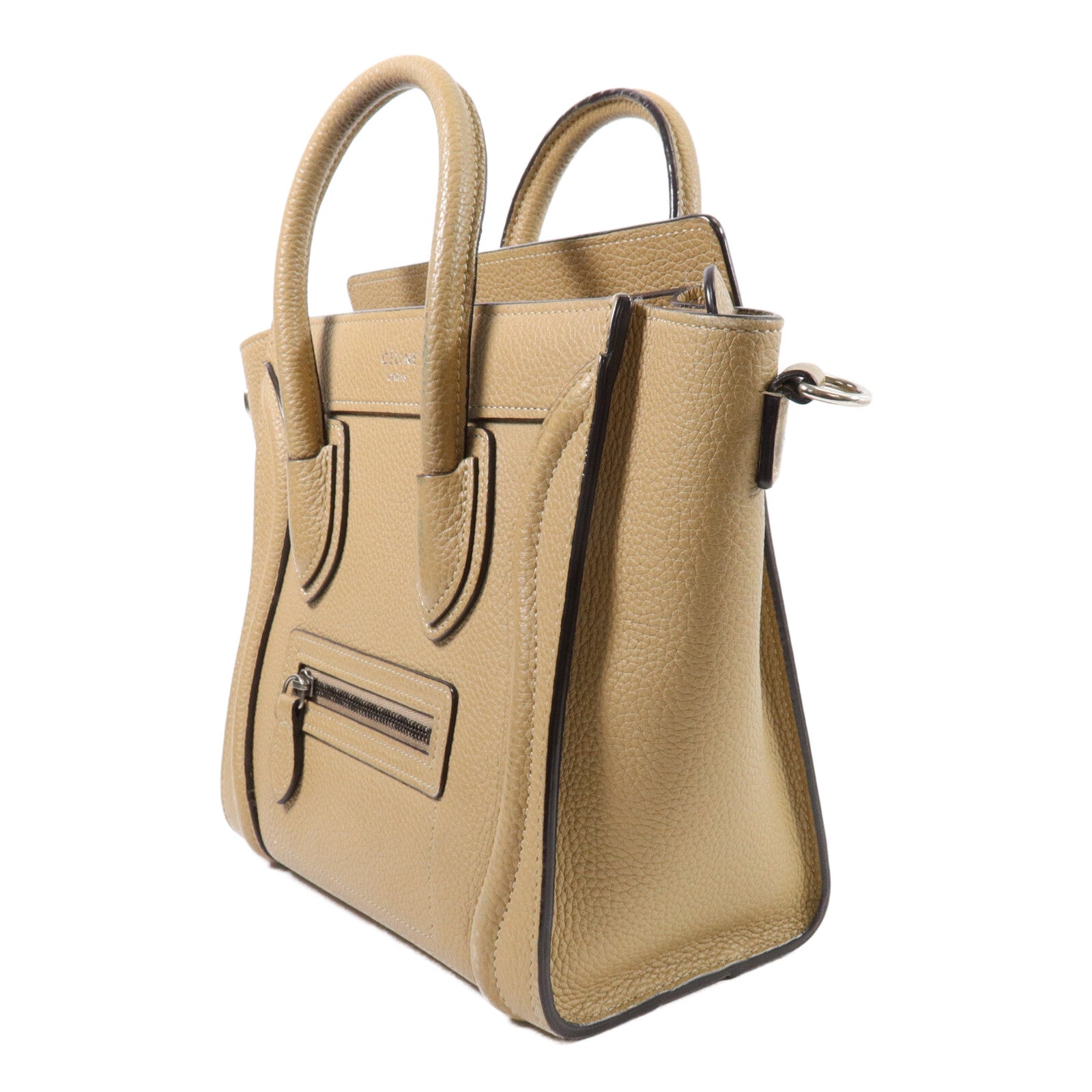CELINE 牛皮皮革Nano Luggage手挽肩背兩用袋