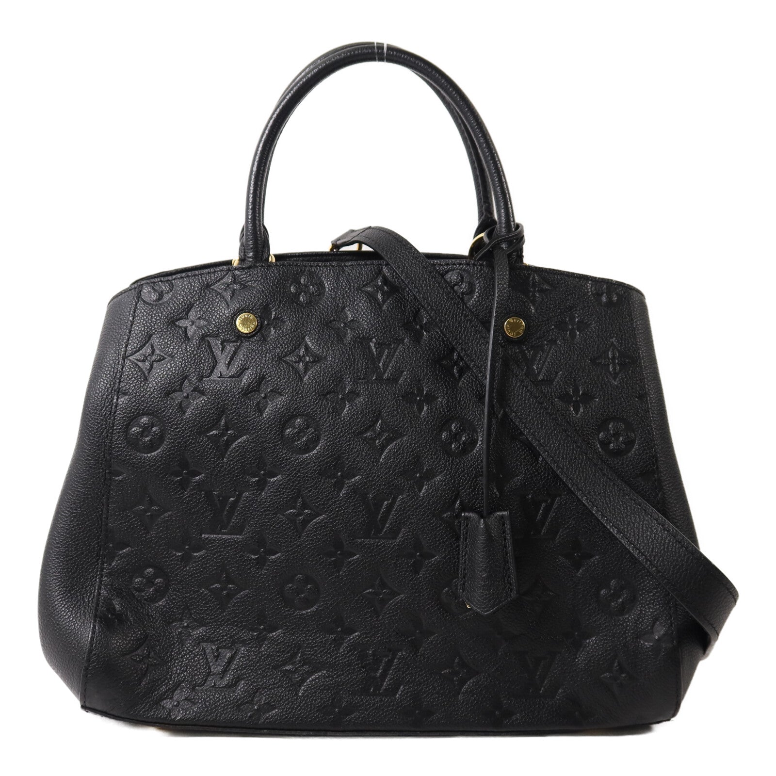 LOUIS VUITTON Monogram Empreinte Montaigne MM手挽肩背兩用袋