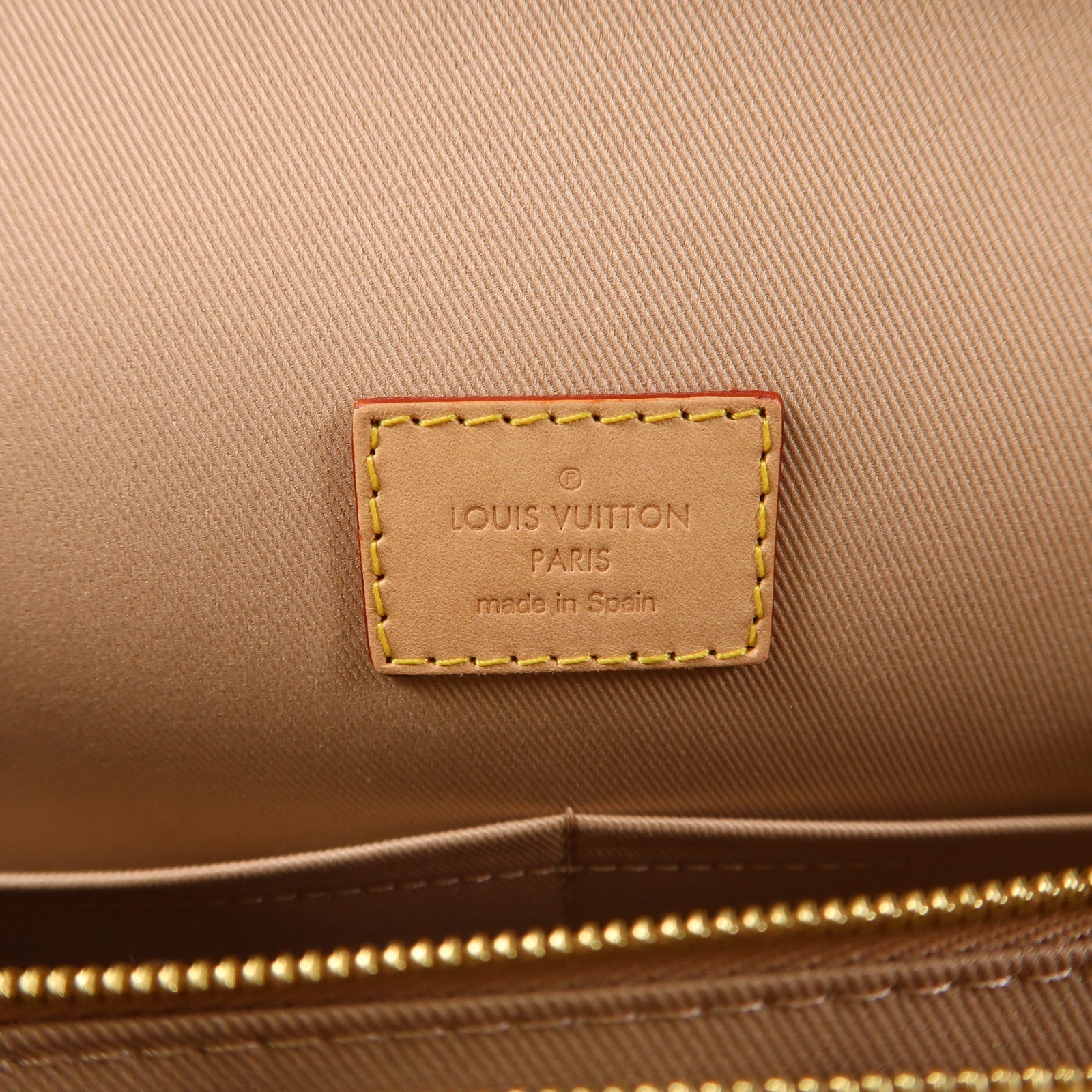 LOUIS VUITTON Monogram Cluny MM Bag金扣手挽袋棕色