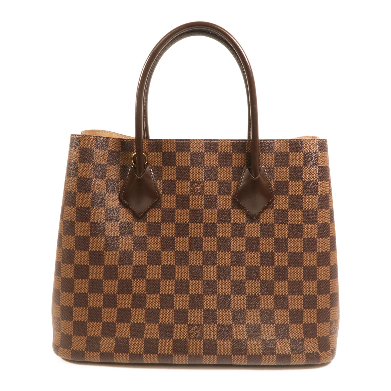 LOUIS VUITTON Damier Kensington金扣手挽肩背兩用袋