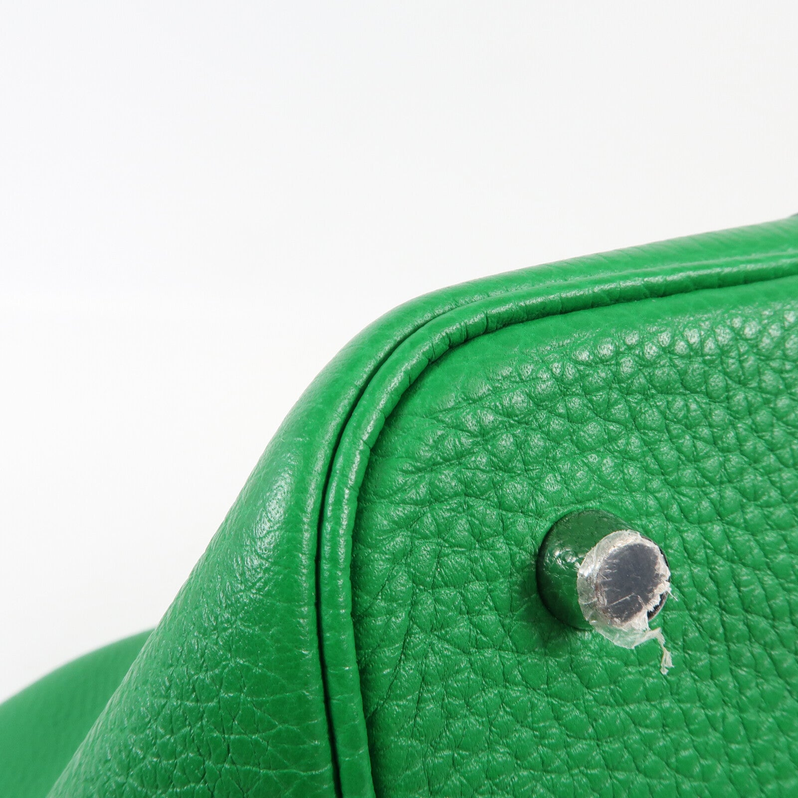 HERMES Clemence皮革Picotin MM銀扣手挽袋