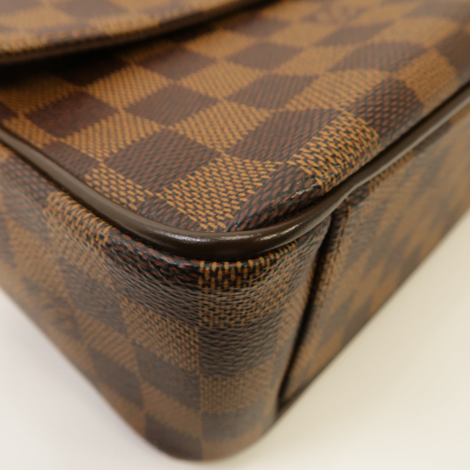 LOUIS VUITTON 【激減優惠】Damier Shelton GM金扣肩背袋啡色