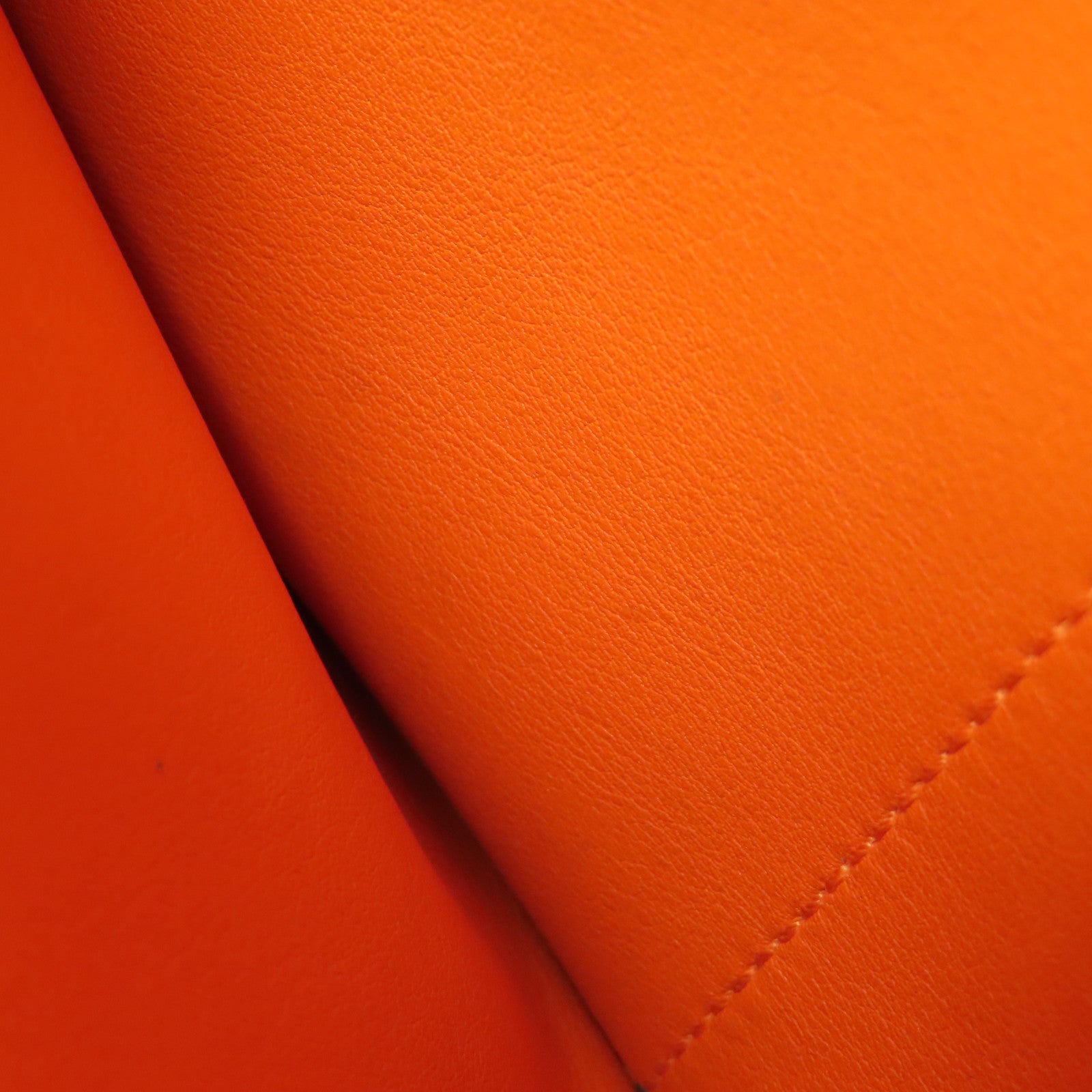 HERMES PHW Mini Halzan Shoulder Bag Swift Leather Oange