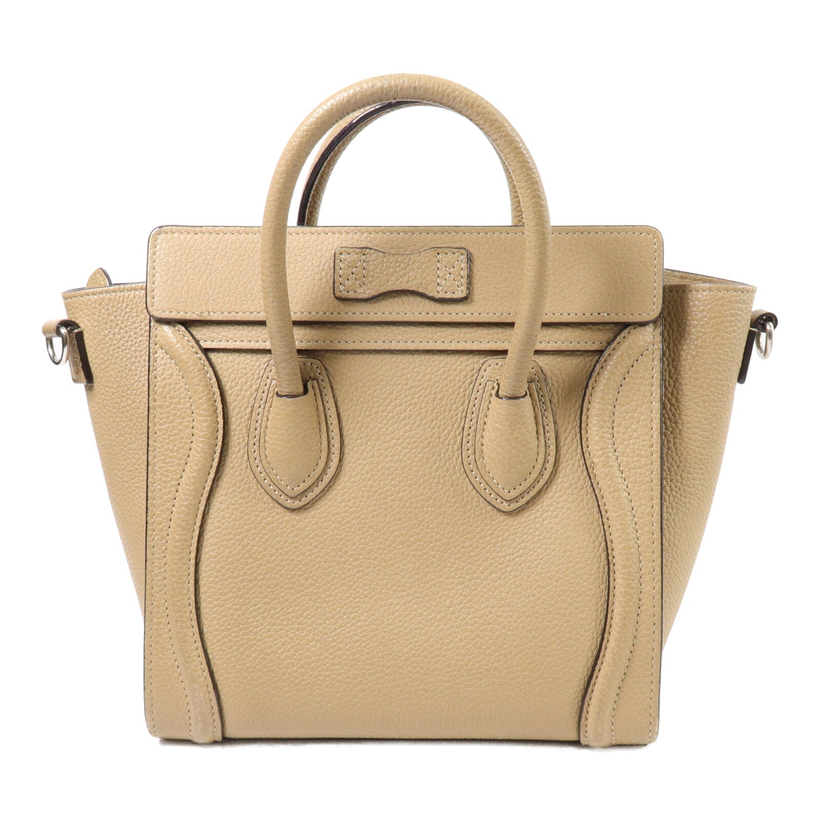 CELINE 牛皮皮革Nano Luggage手挽肩背兩用袋