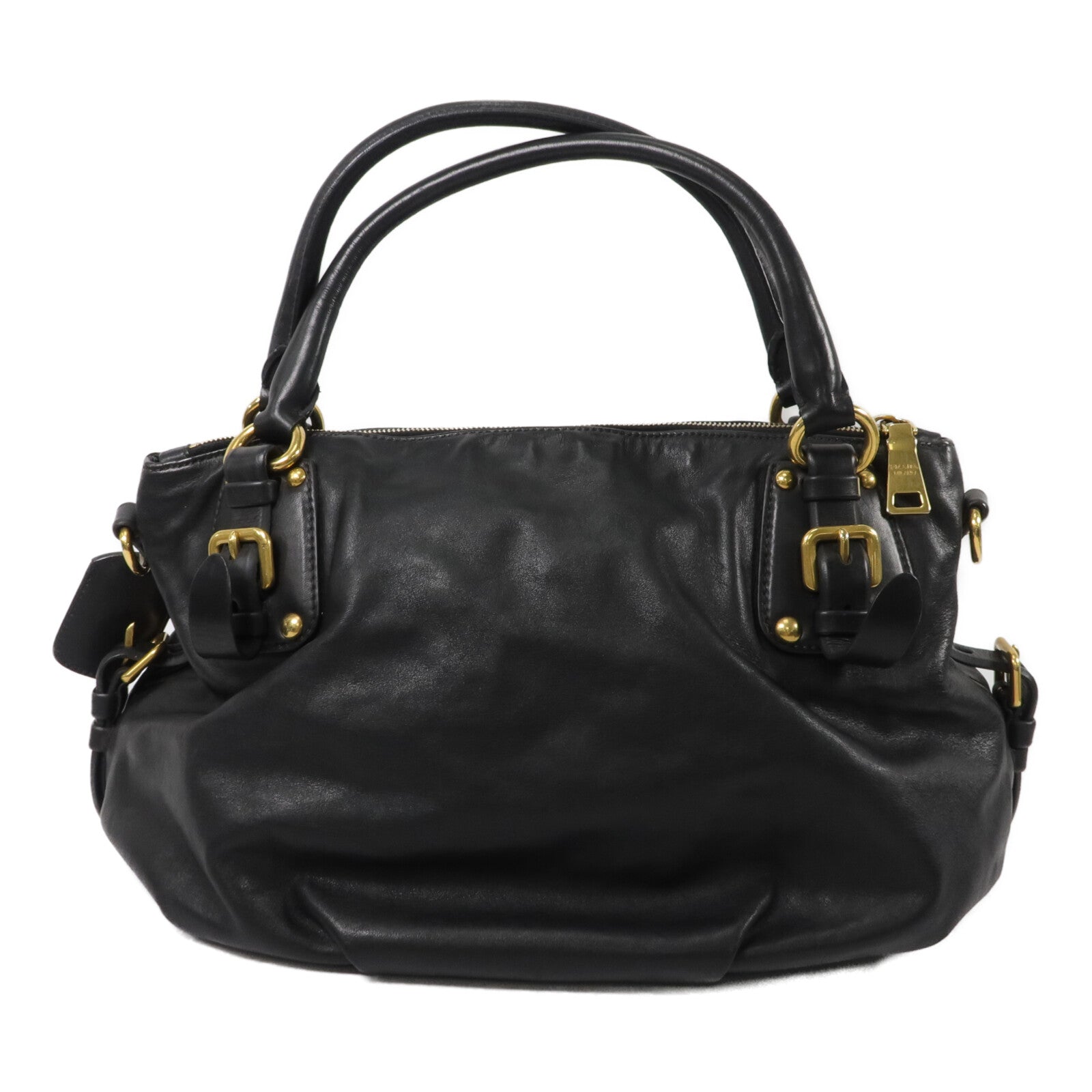 PRADA 牛皮皮革Sacca Shoulder Bag手挽肩背兩用袋