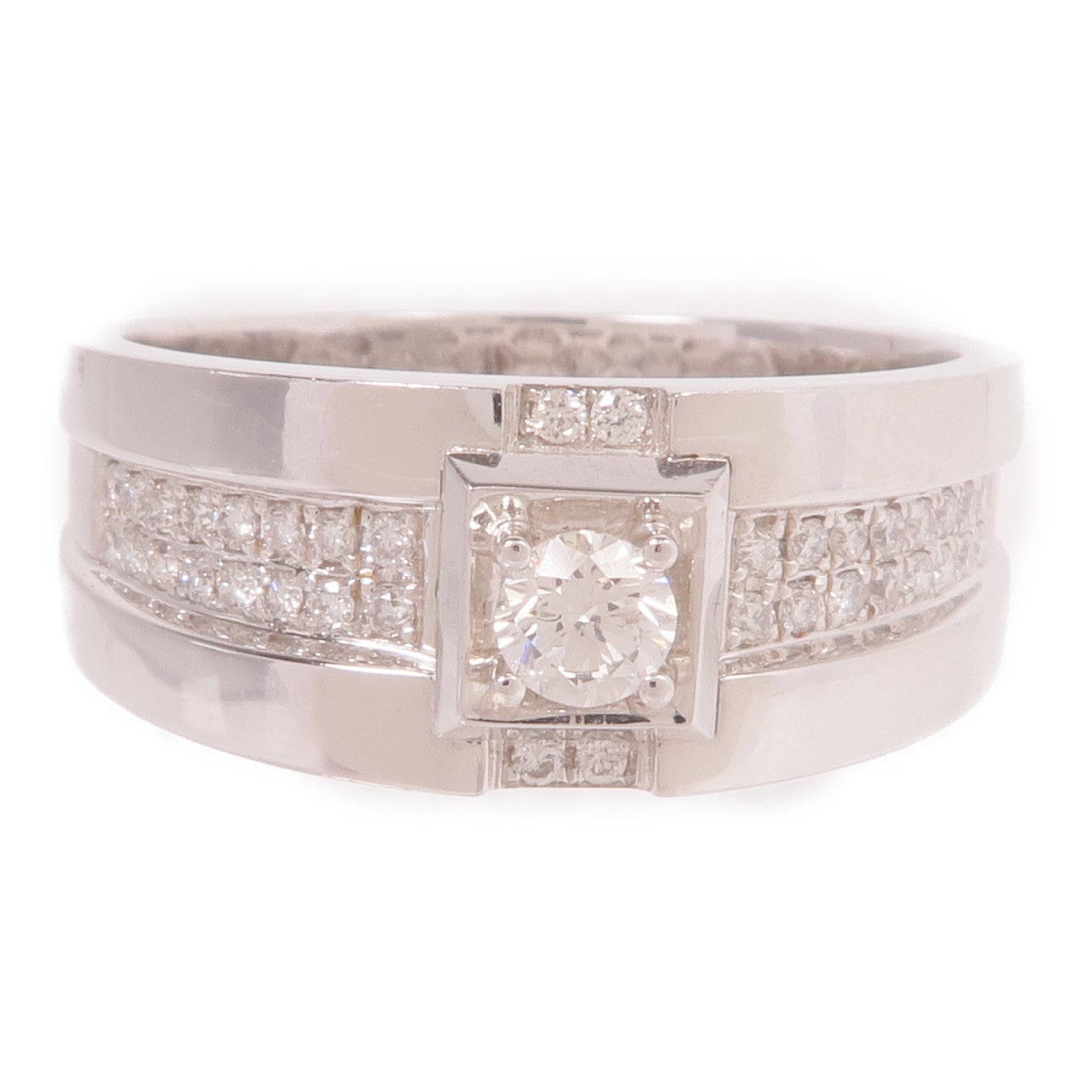 JEWELRY 【激減優惠】18K白金Diamond Ring鑽石戒指US#8.75