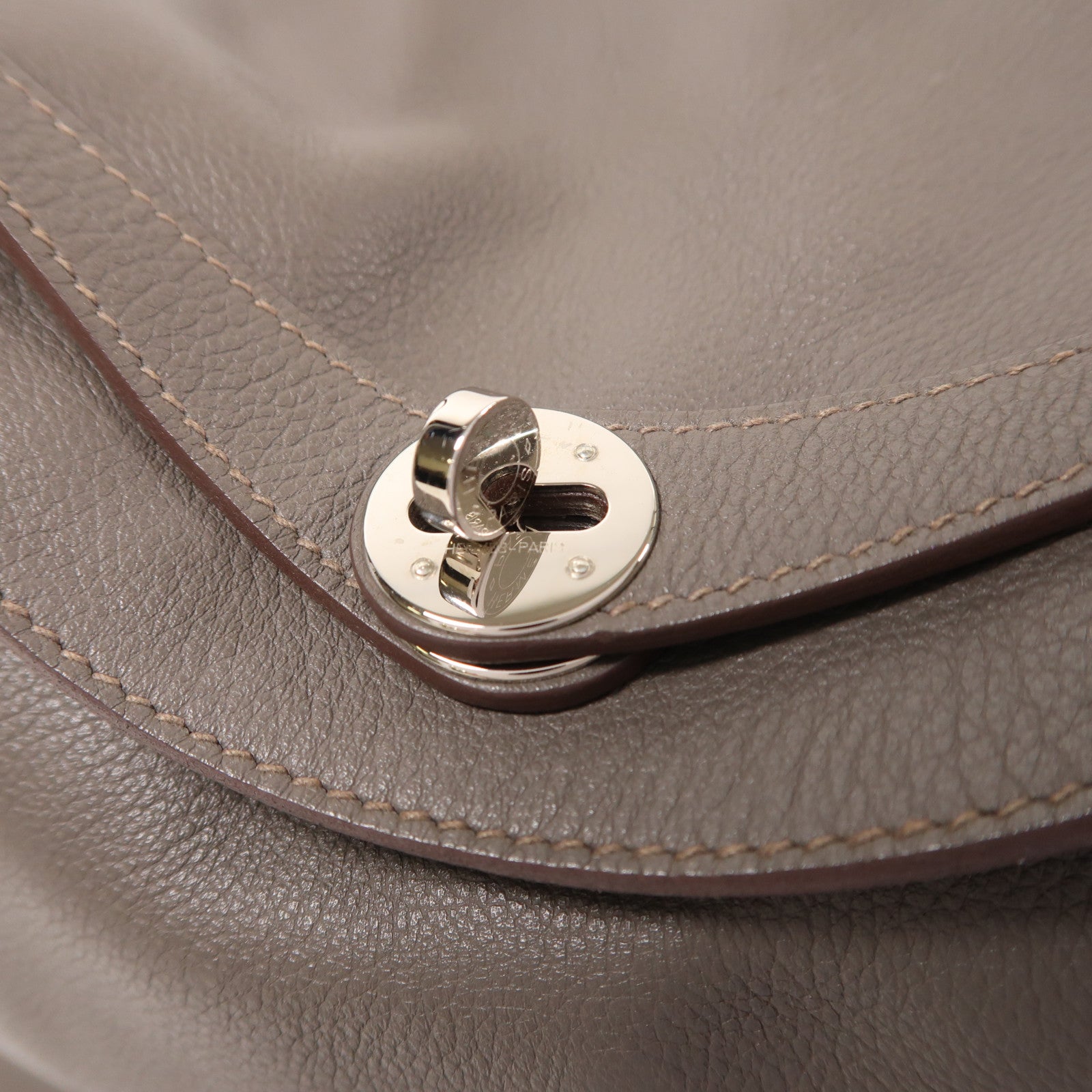 HERMES Evercolor皮革Lindy 30銀扣手挽肩背兩用袋